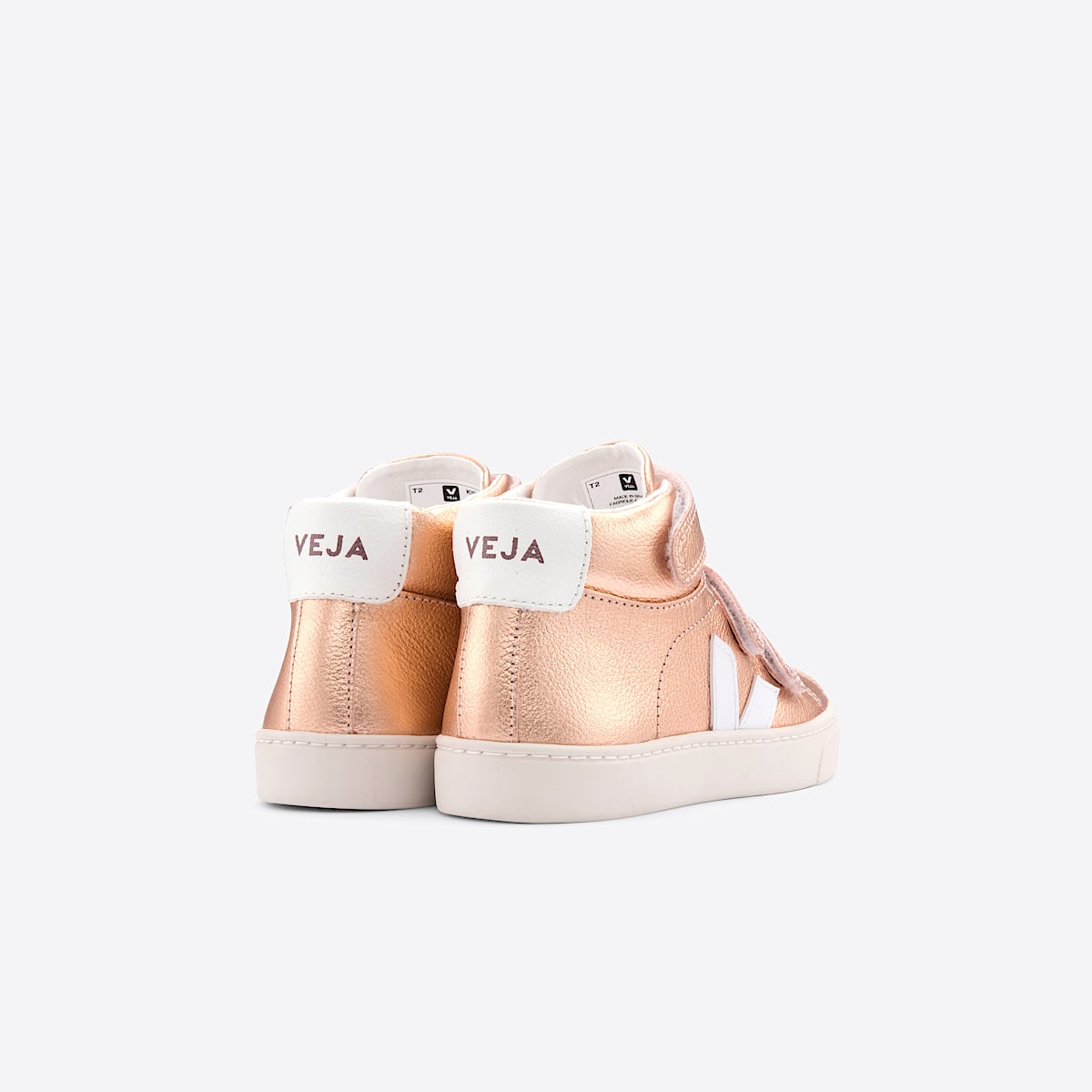 veja sneakers small-esplar-mid leather pink MV0502378 Back view