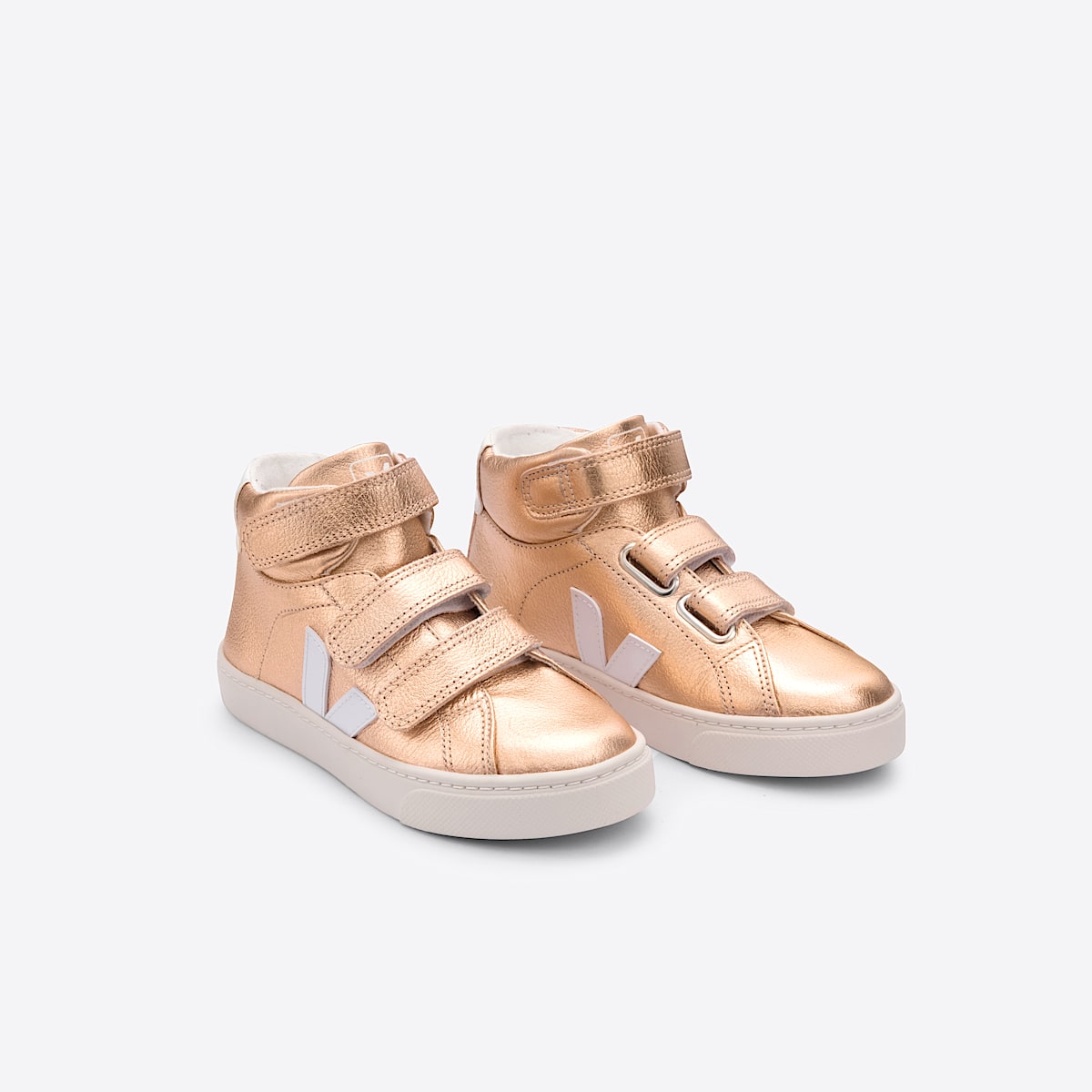 veja sneakers small-esplar-mid leather pink MV0502378 Top view