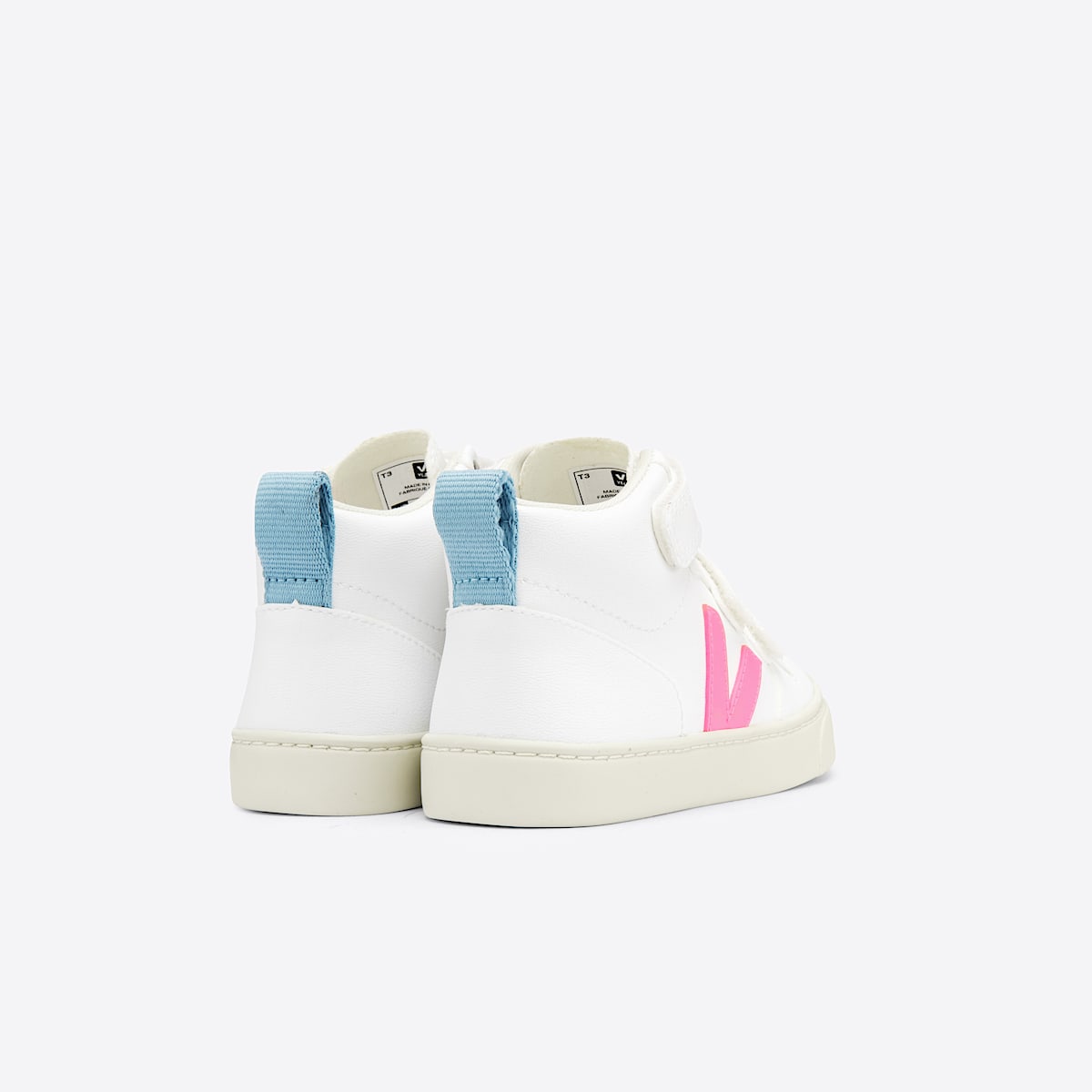 veja sneakers small-v-10-mid vegan white DV0702717 Back view