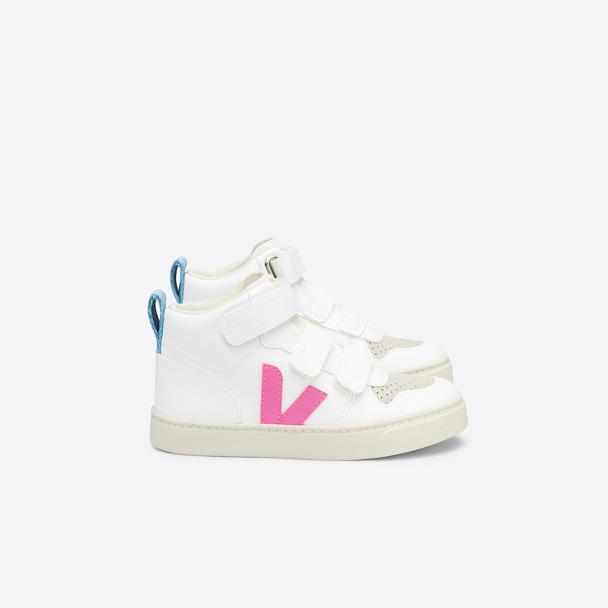 veja sneakers small-v-10-mid 素 白色 DV0702717 Lateral view