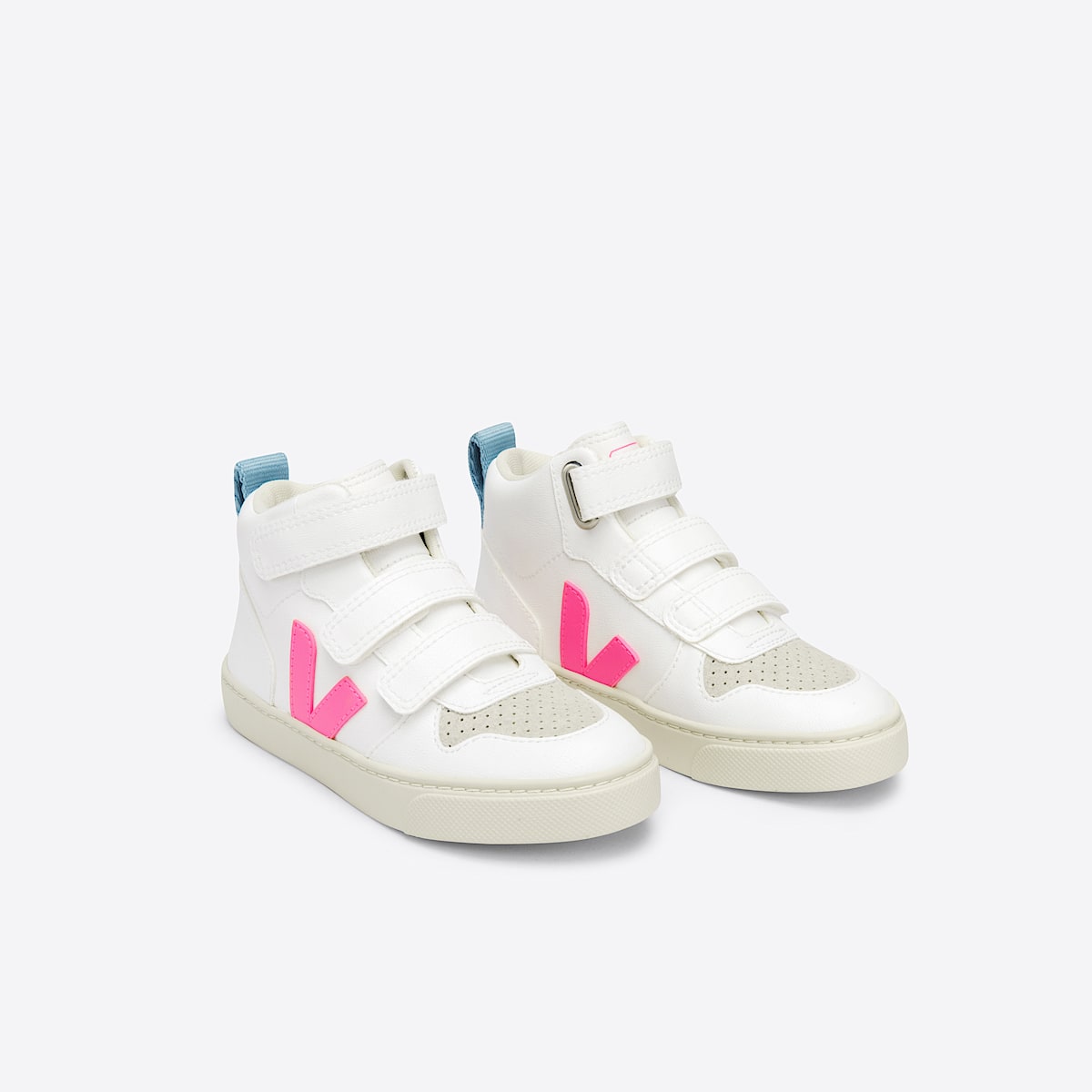 veja sneakers small-v-10-mid 素 白色 DV0702717 Top view