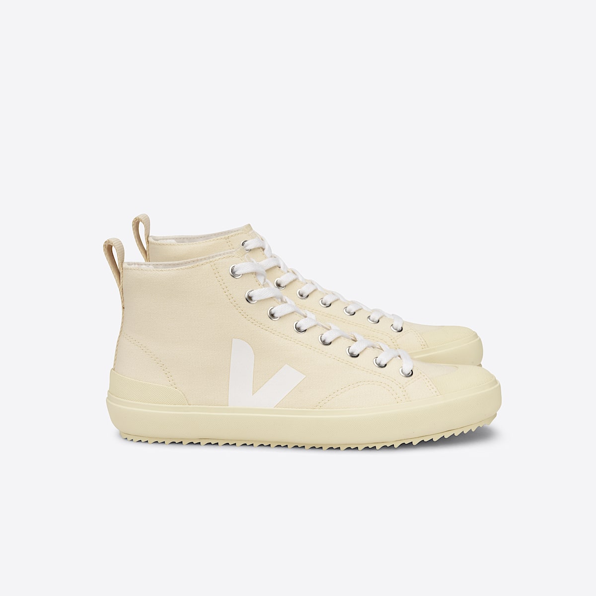 veja sneakers nova-ht algodón-orgánico beige NT0102898 Lateral view