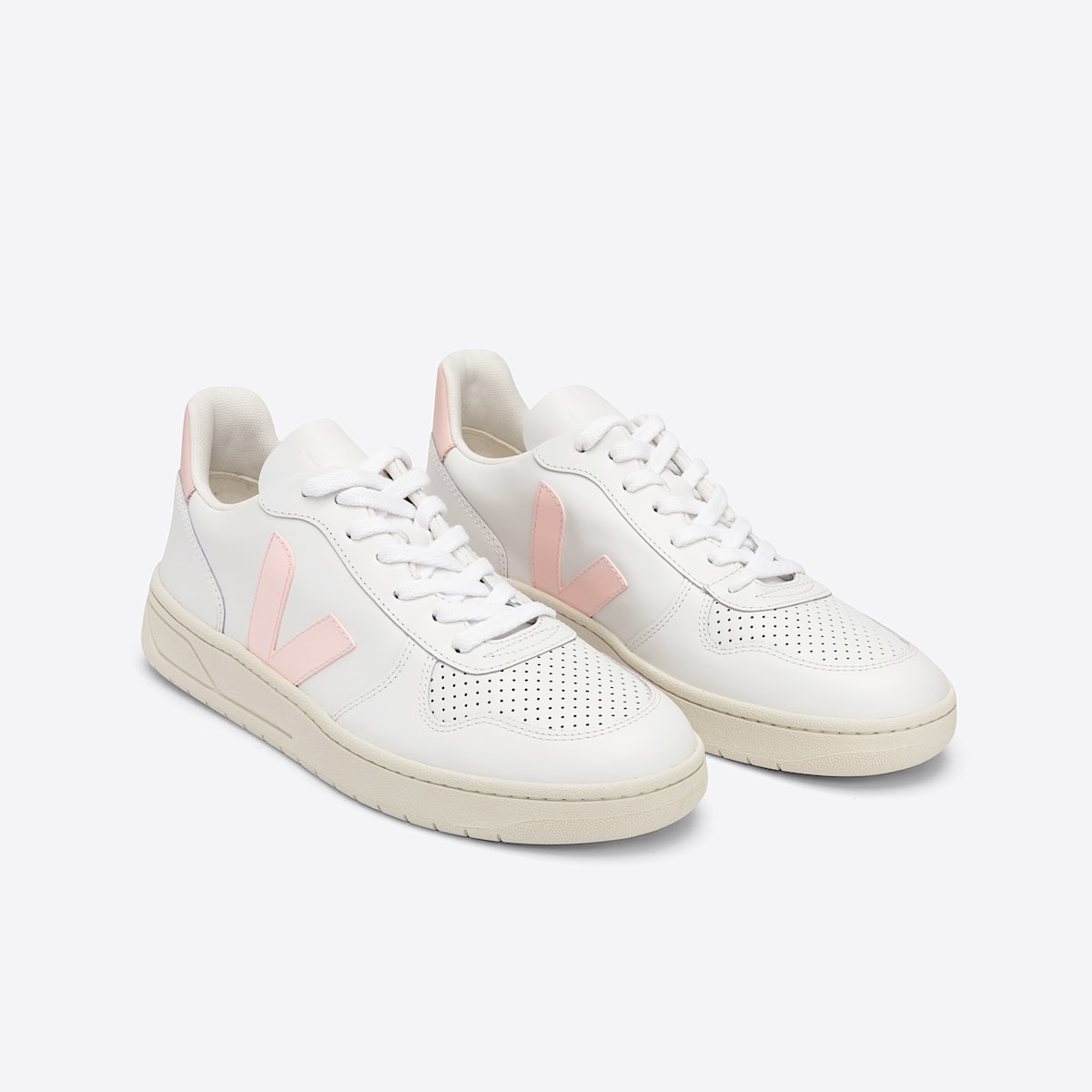 veja sneakers v-10 couro branco VX0202644 Top view