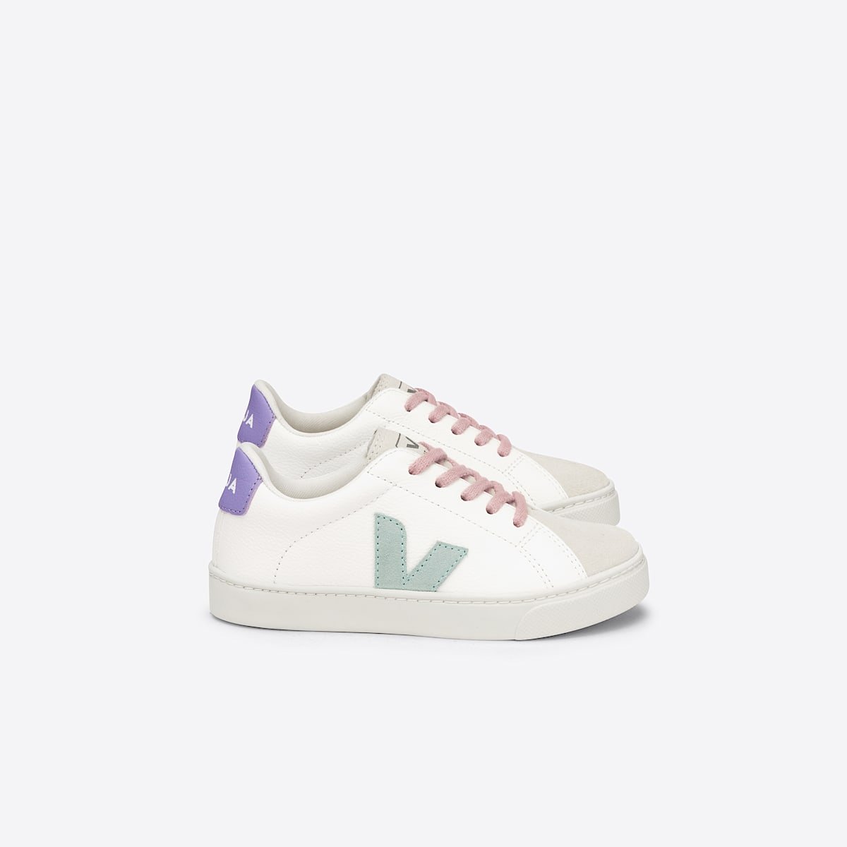 veja baskets small-esplar-laces cuir blanc RS0502862 Lateral view