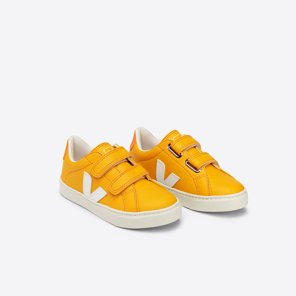 veja sapatilhas small-esplar couro amarelo SV0502860 Top view