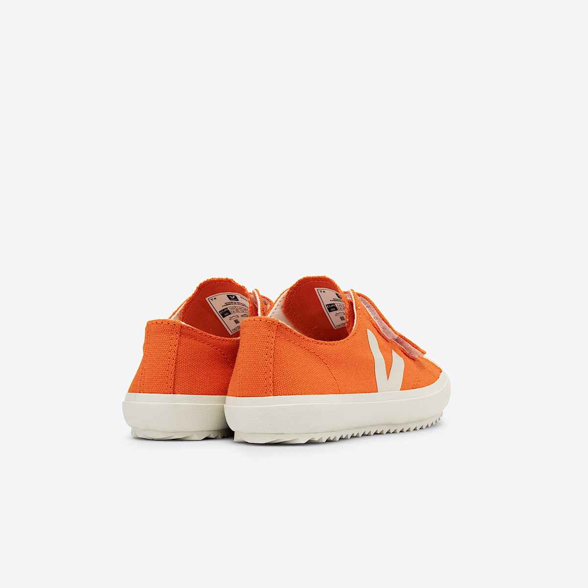 veja baskets small-ollie coton-biologique orange OV0102859 Back view