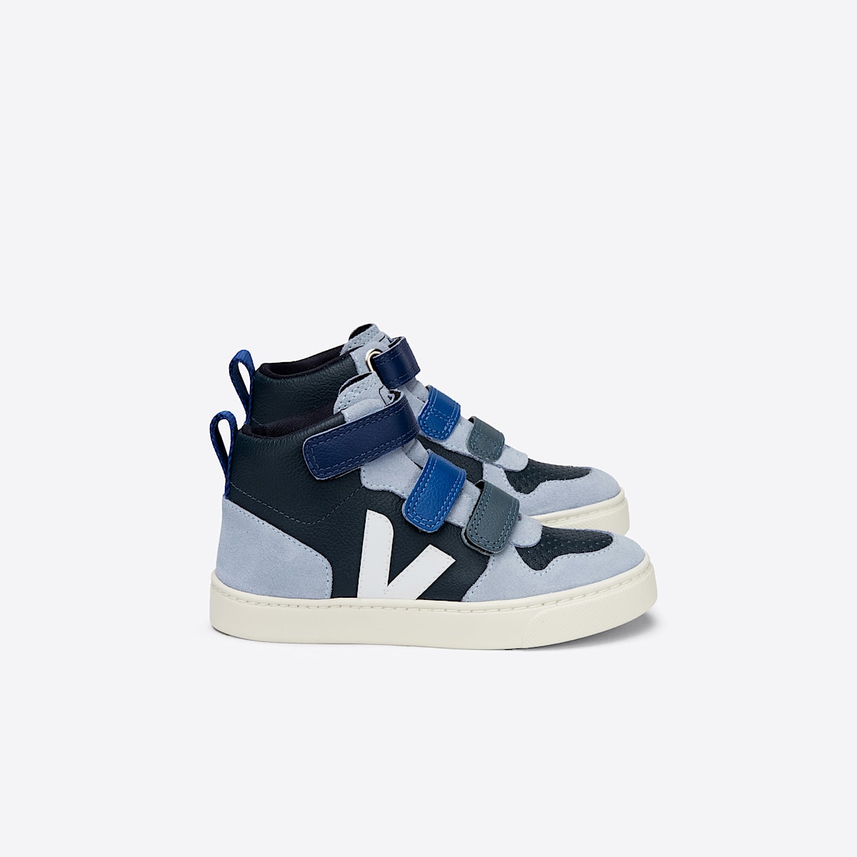veja small-v-10-malha leather blue DX0502856C280