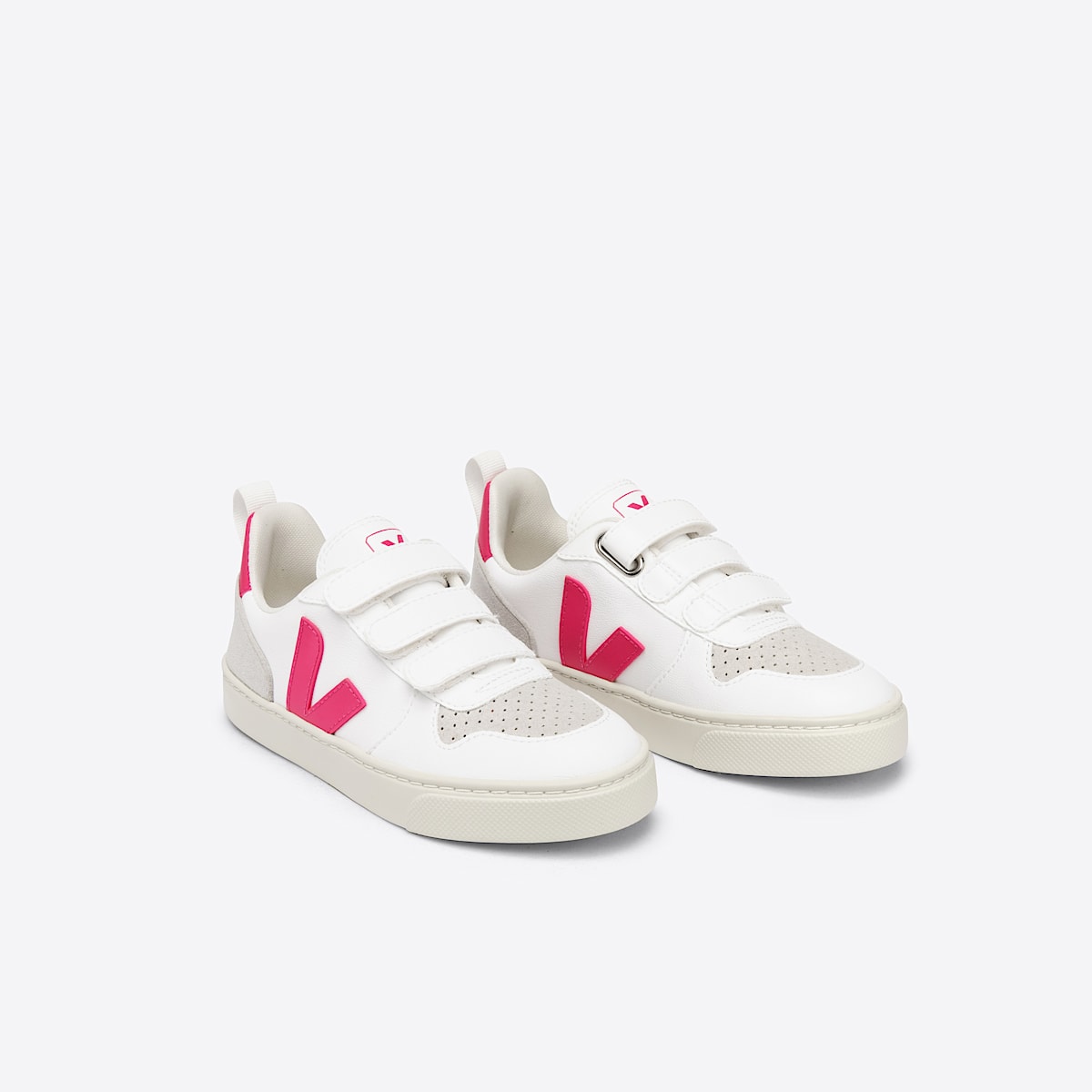 veja sneaker small-v-10 vegan weiss CV0702857 Top view