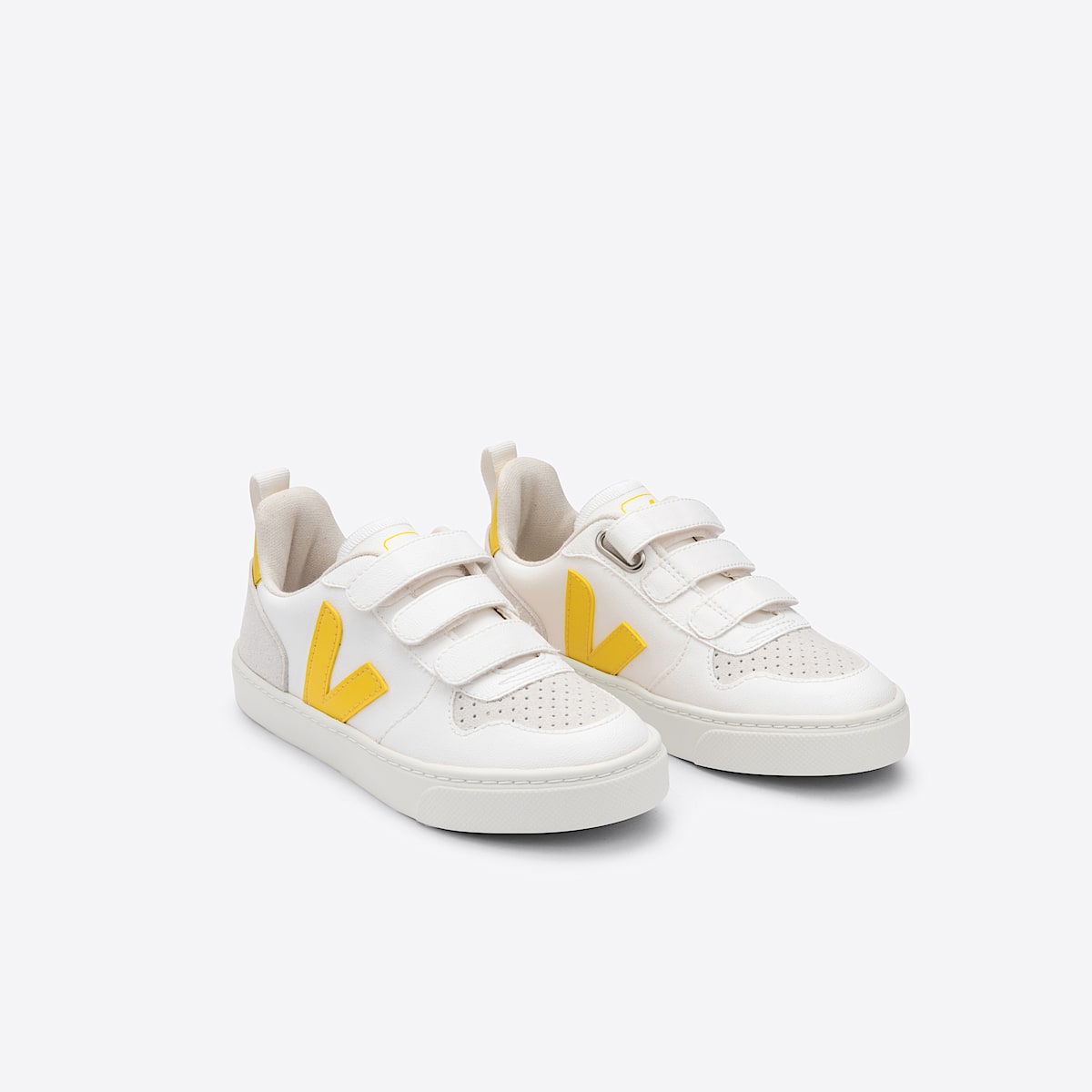 veja sapatilhas small-v-10 vegan branco CV0702549 Top view