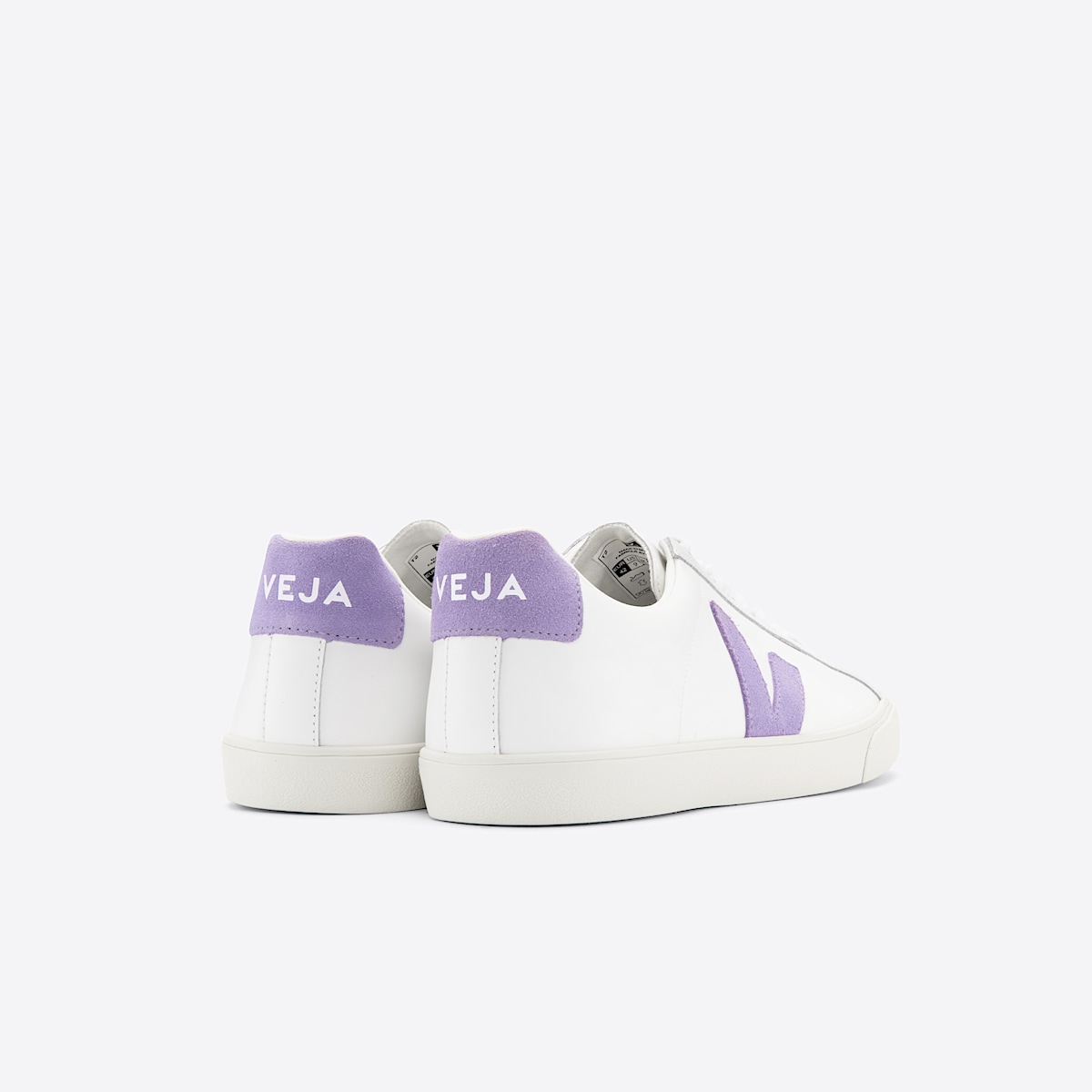 veja sneakers esplar-logo leather white EO0202968 Back view