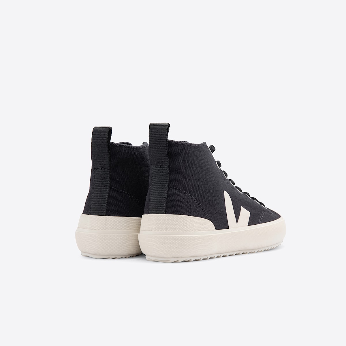 veja sneakers nova-ht organic-cotton black NT0101397 Back view