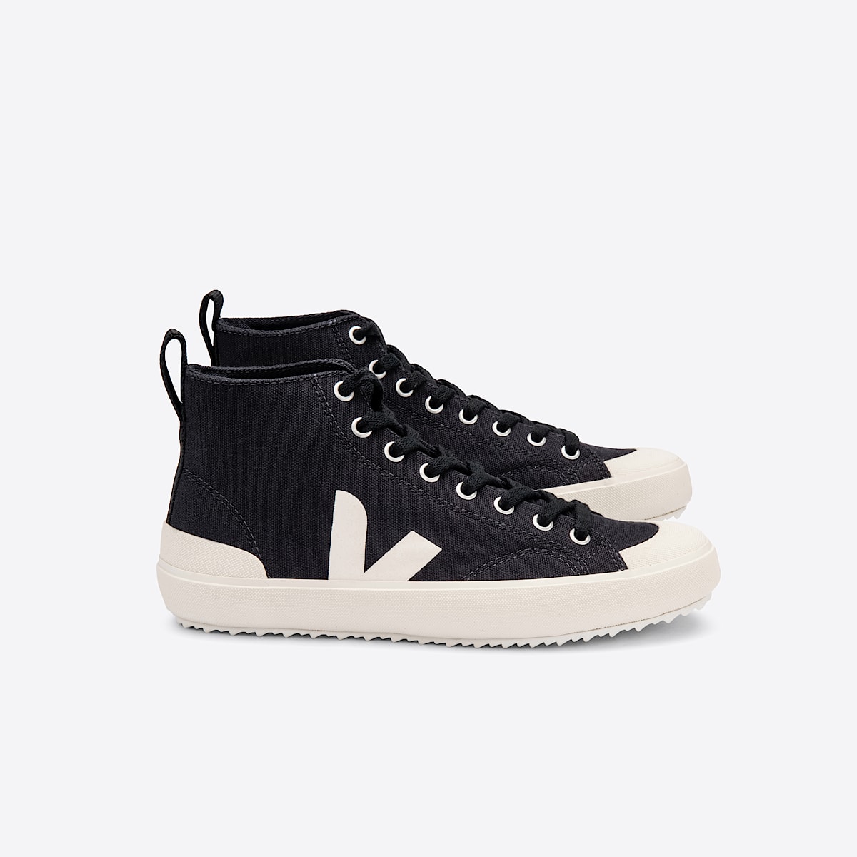 veja sneakers nova-ht organic-cotton black NT0101397 Lateral view