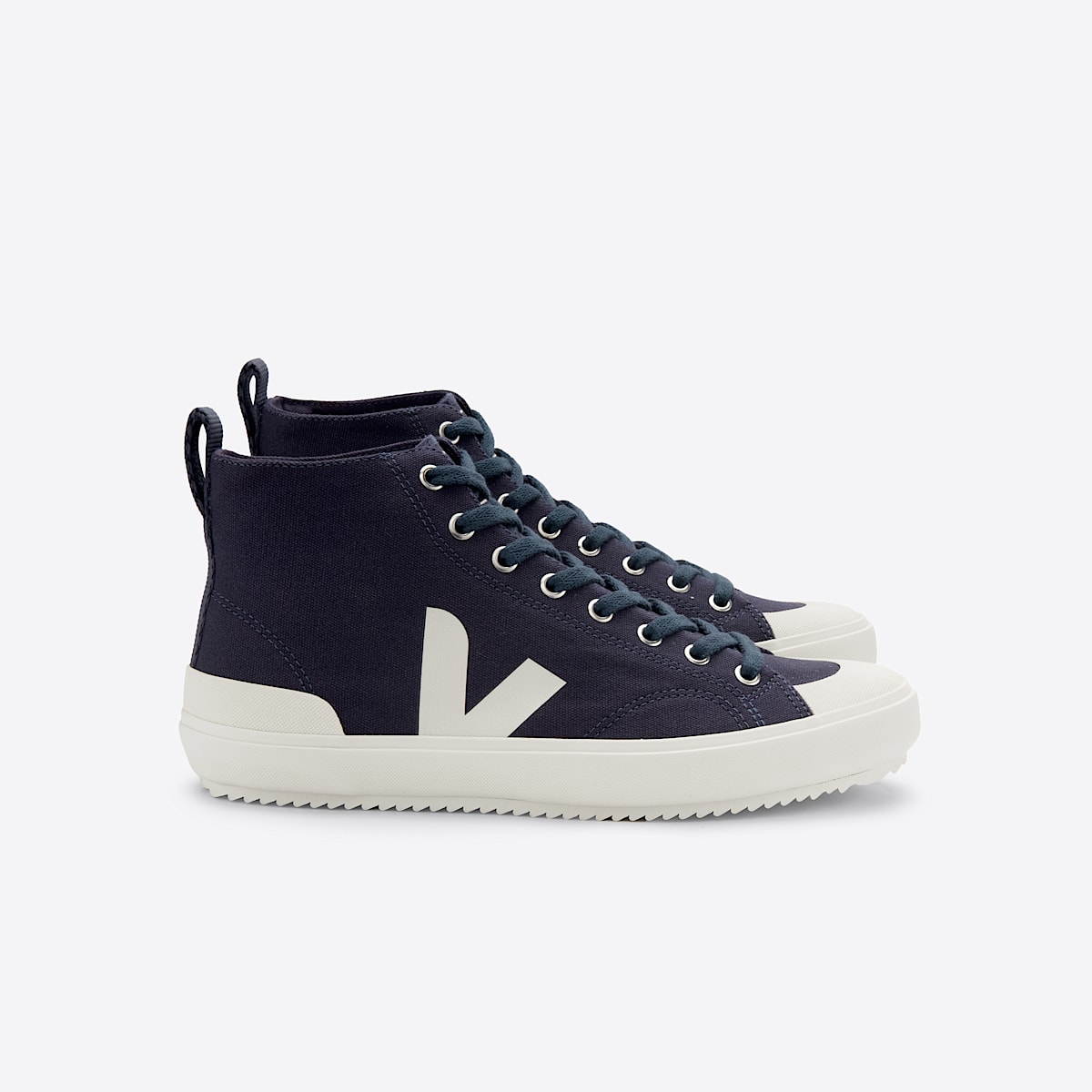 veja sneakers nova-ht coton-biologique bleu NT0102361 Lateral view