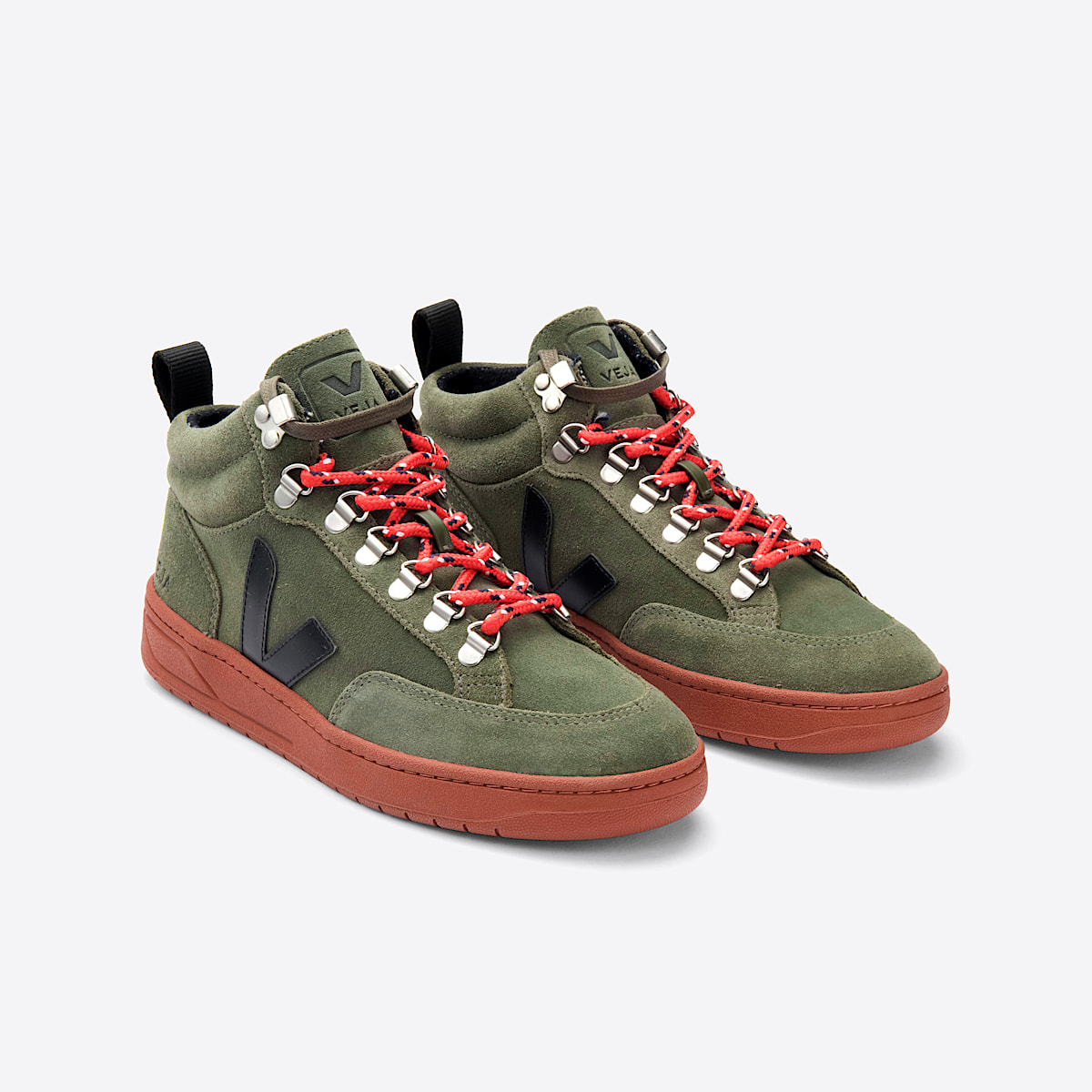 veja sneakers roraima pelle-scamosciata verde QR0301635 Top view
