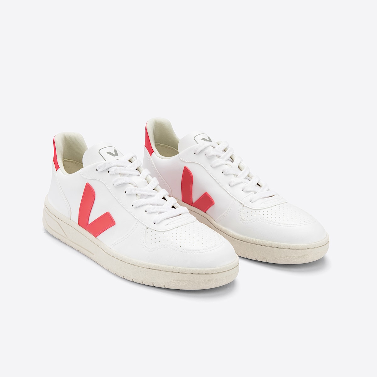 veja baskets v-10 cuir blanc VX0702923 Top view