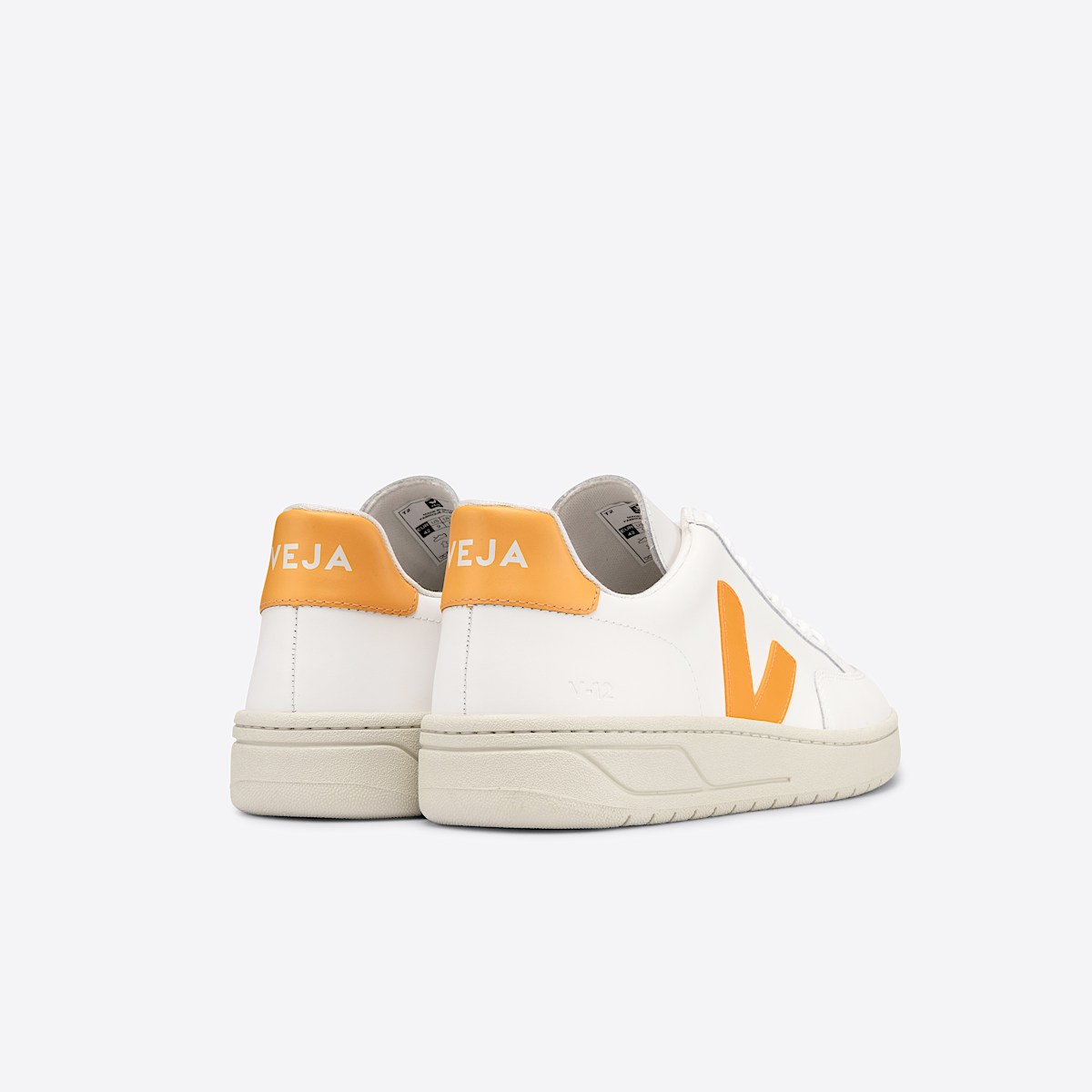 veja sneakers v-12 cuero blanco XD0202799 Back view