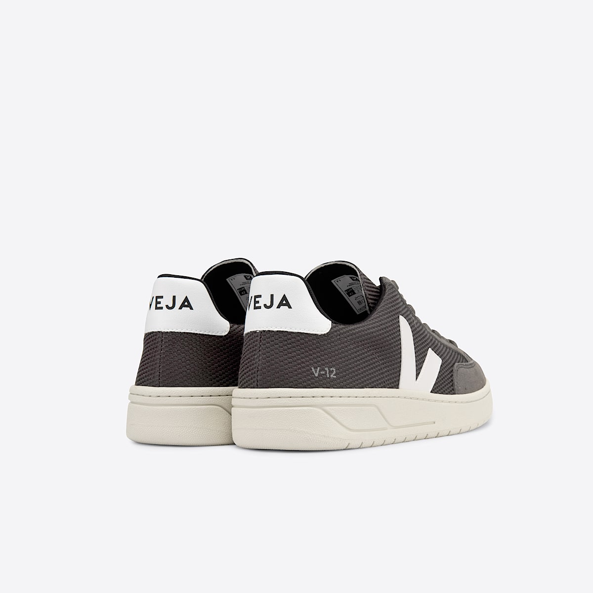 veja sneakers v-12 recycelte grau XD0102807 Back view
