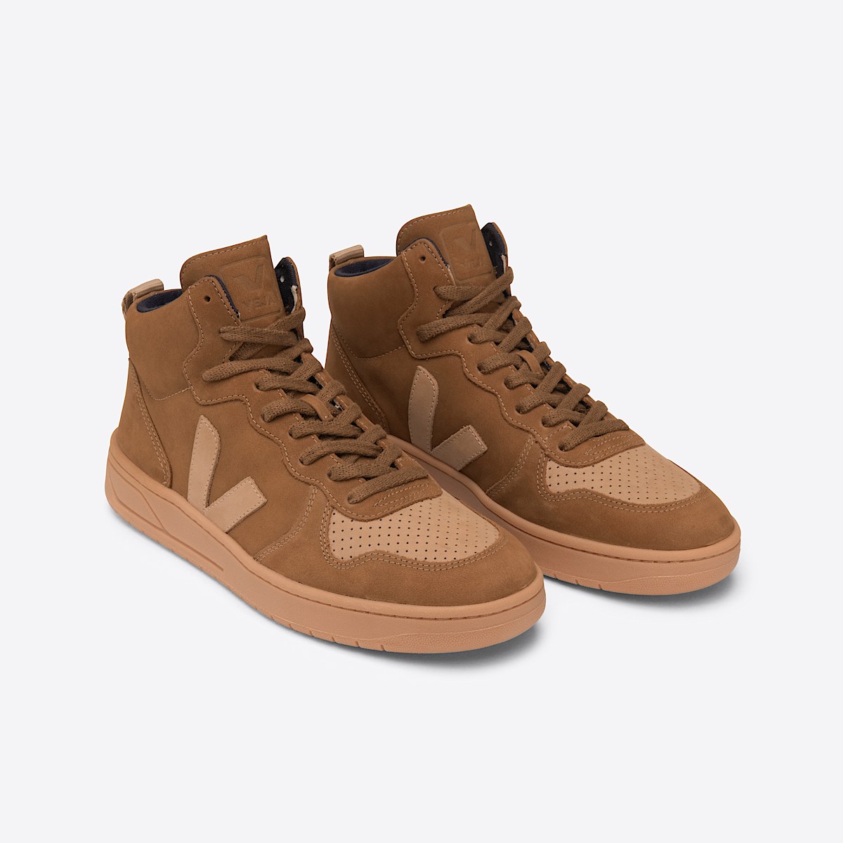 veja sneakers v-15 nubuck brown VQ1302616 Top view