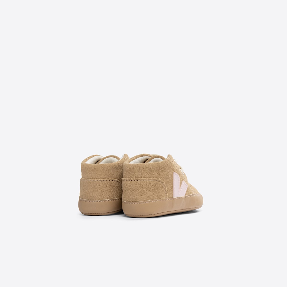 veja baskets baby suède beige BB0303280 Back view