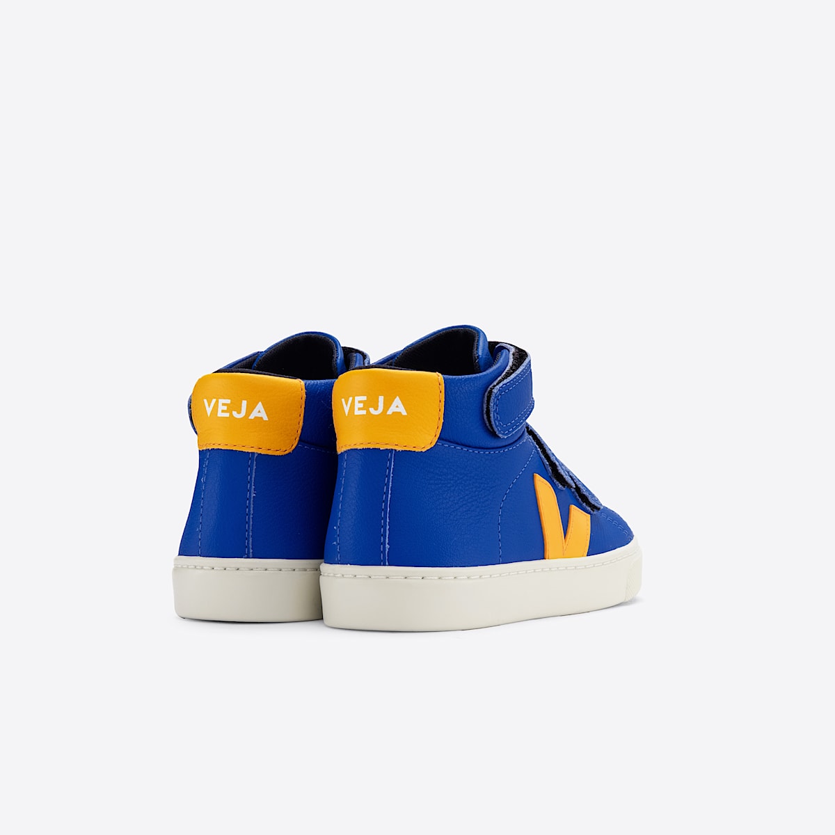 veja sneakers small-esplar-mid cuero azul MV0503009 Back view