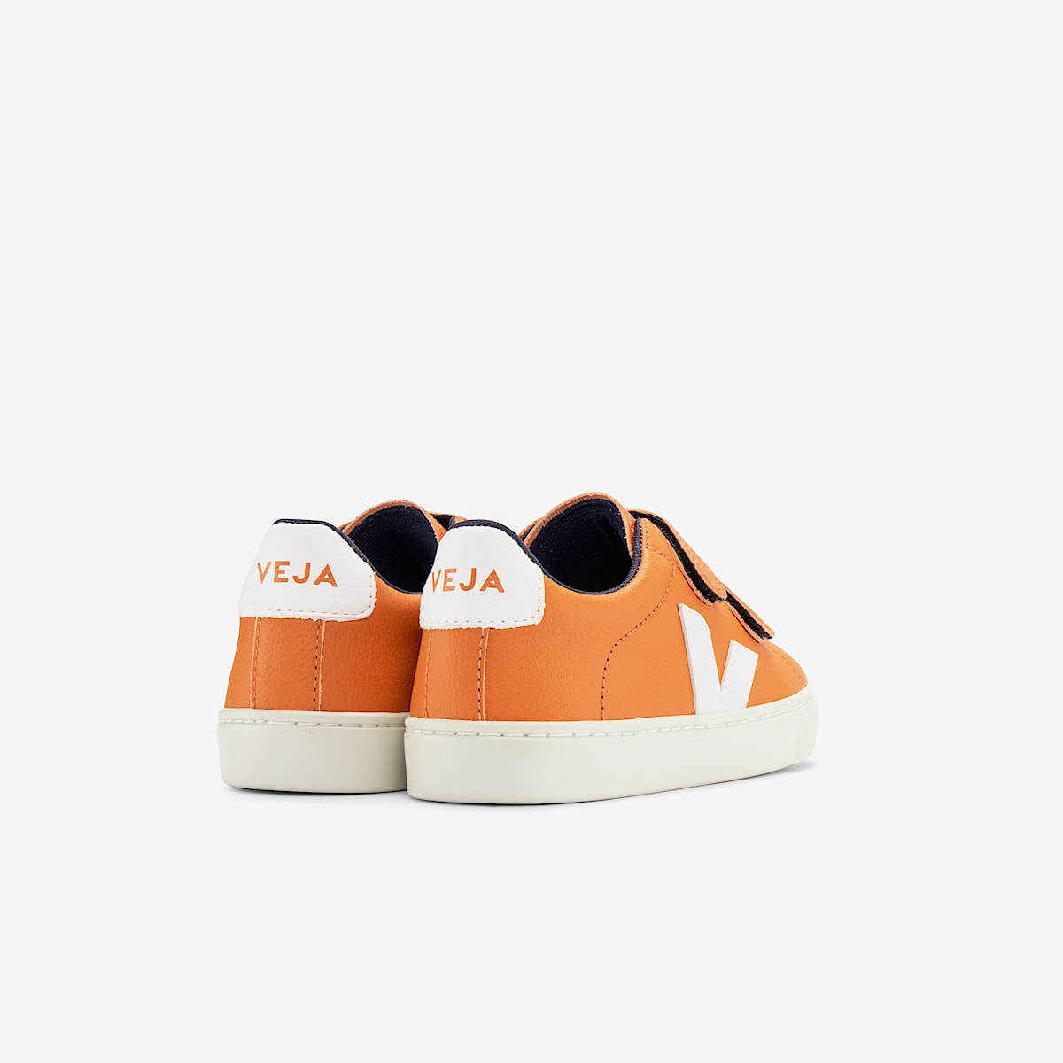 veja baskets small-esplar cuir orange SV0503021 Back view