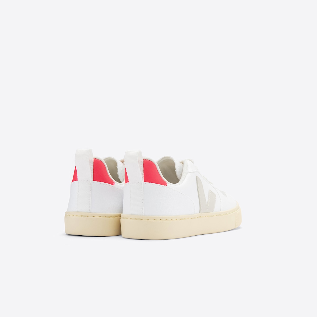 veja sneaker small-v-10-laces vegan weiss CX0703057 Back view