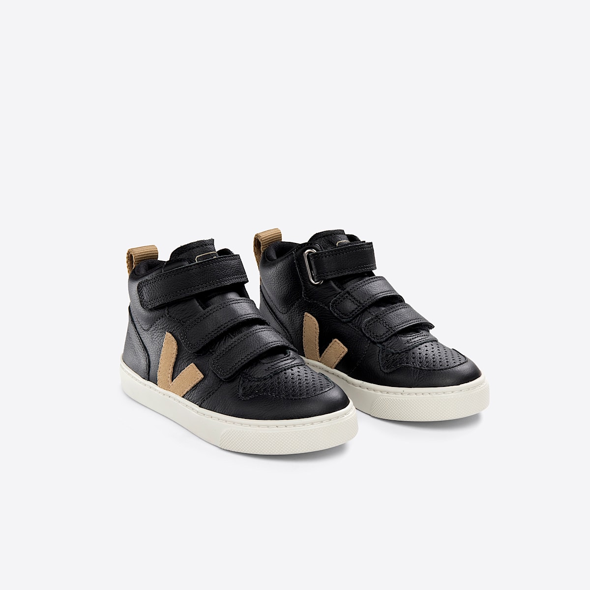 veja baskets small-v-10-mid cuir noir DV0503049 Top view