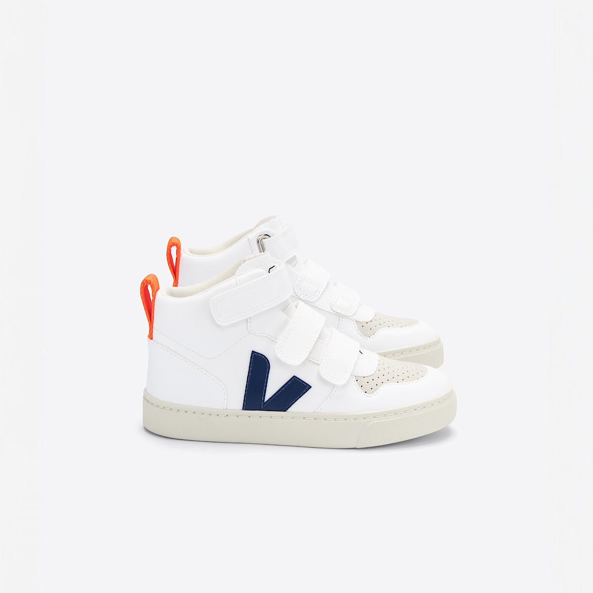 veja sneakers small-v-10-mid vegana bianco DV0712567 Lateral view