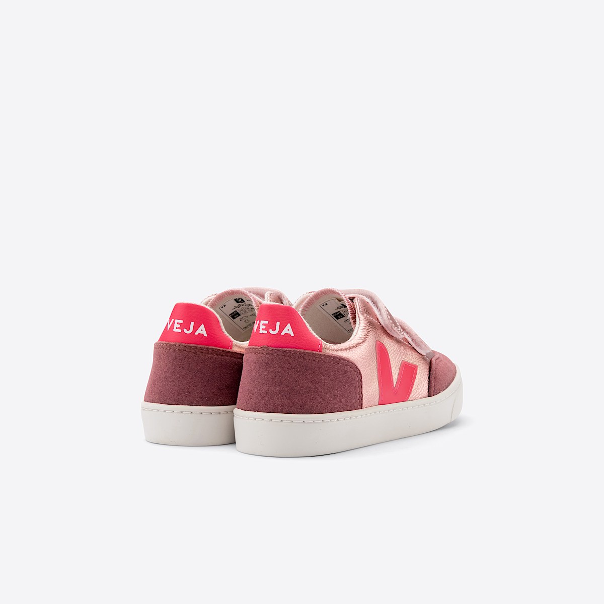 veja small-v-12 cuero rosa XV0501959