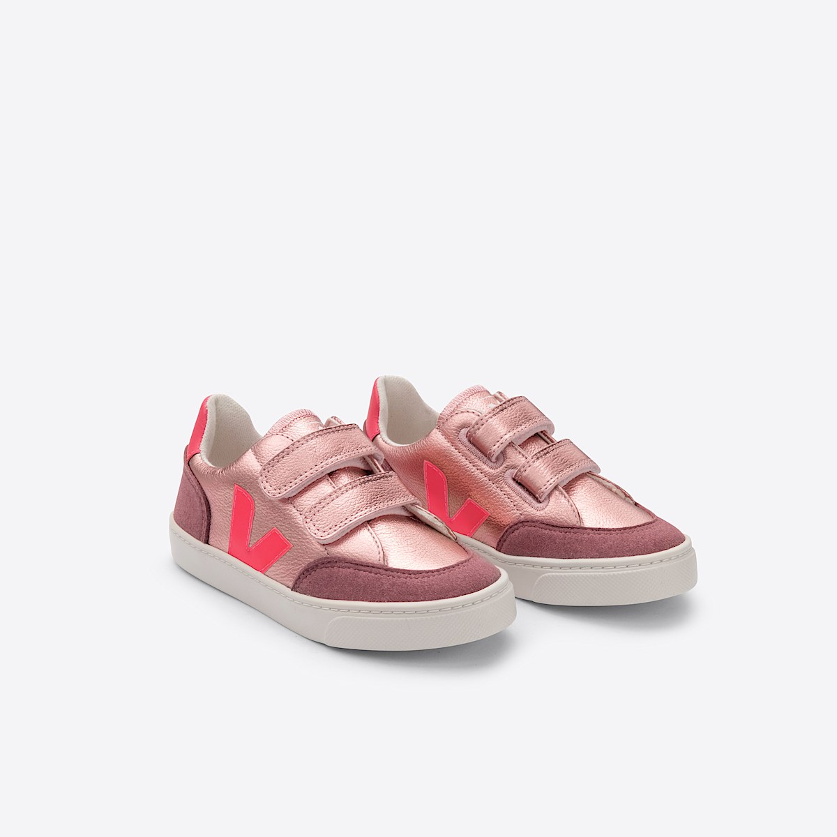 veja small-v-12 cuero rosa XV0501959