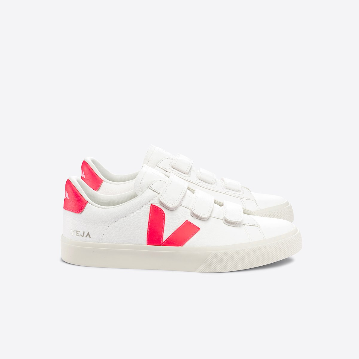 veja sneakers recife-logo cuero blanco RC0503145 Lateral view