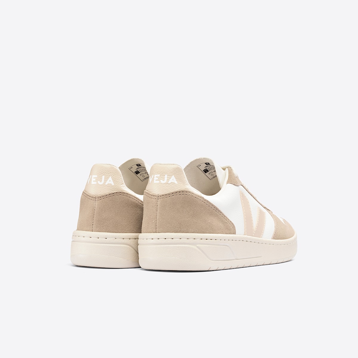 veja sneakers v-10 cuero blanco VX0503123 Back view