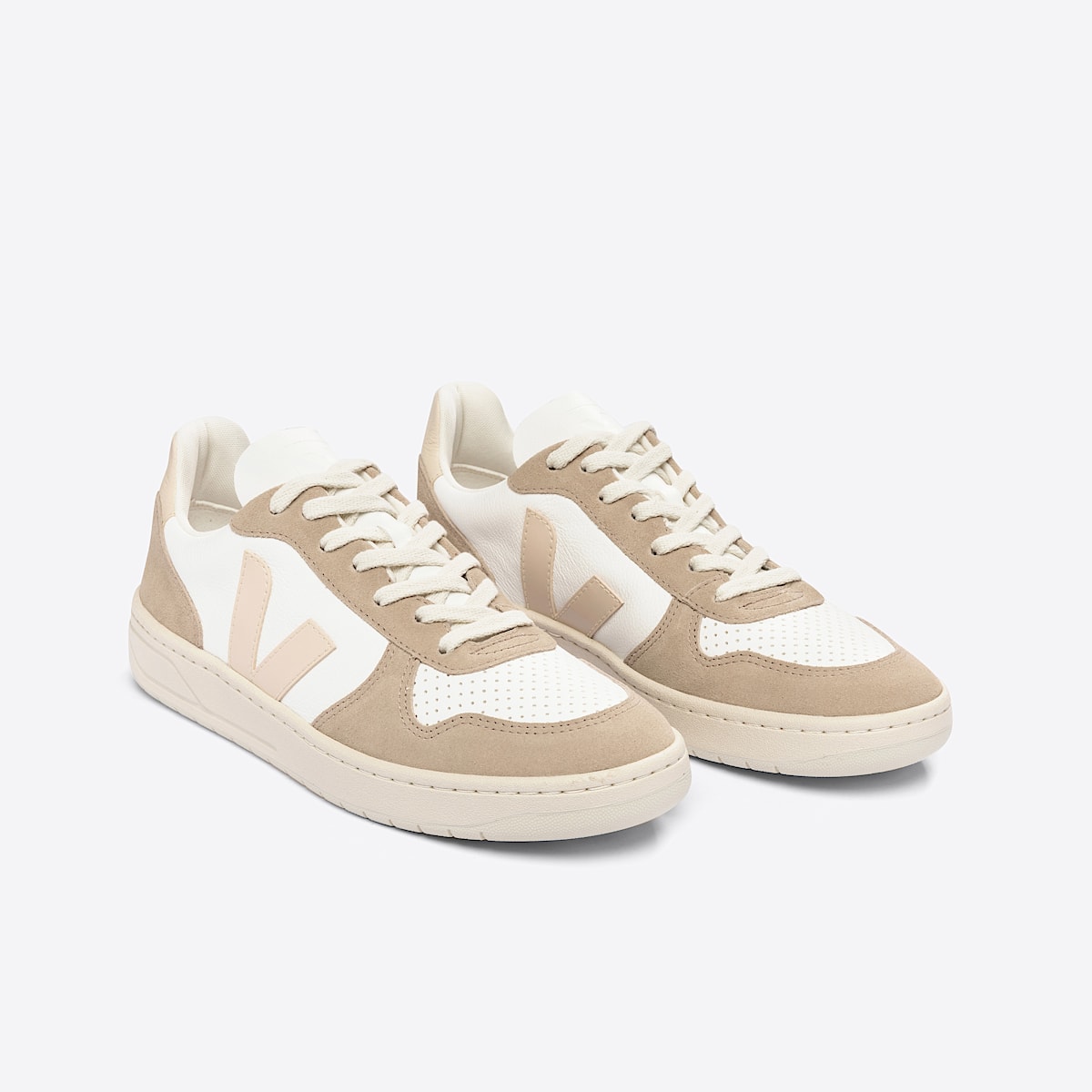 veja sneakers v-10 cuero blanco VX0503123 Top view