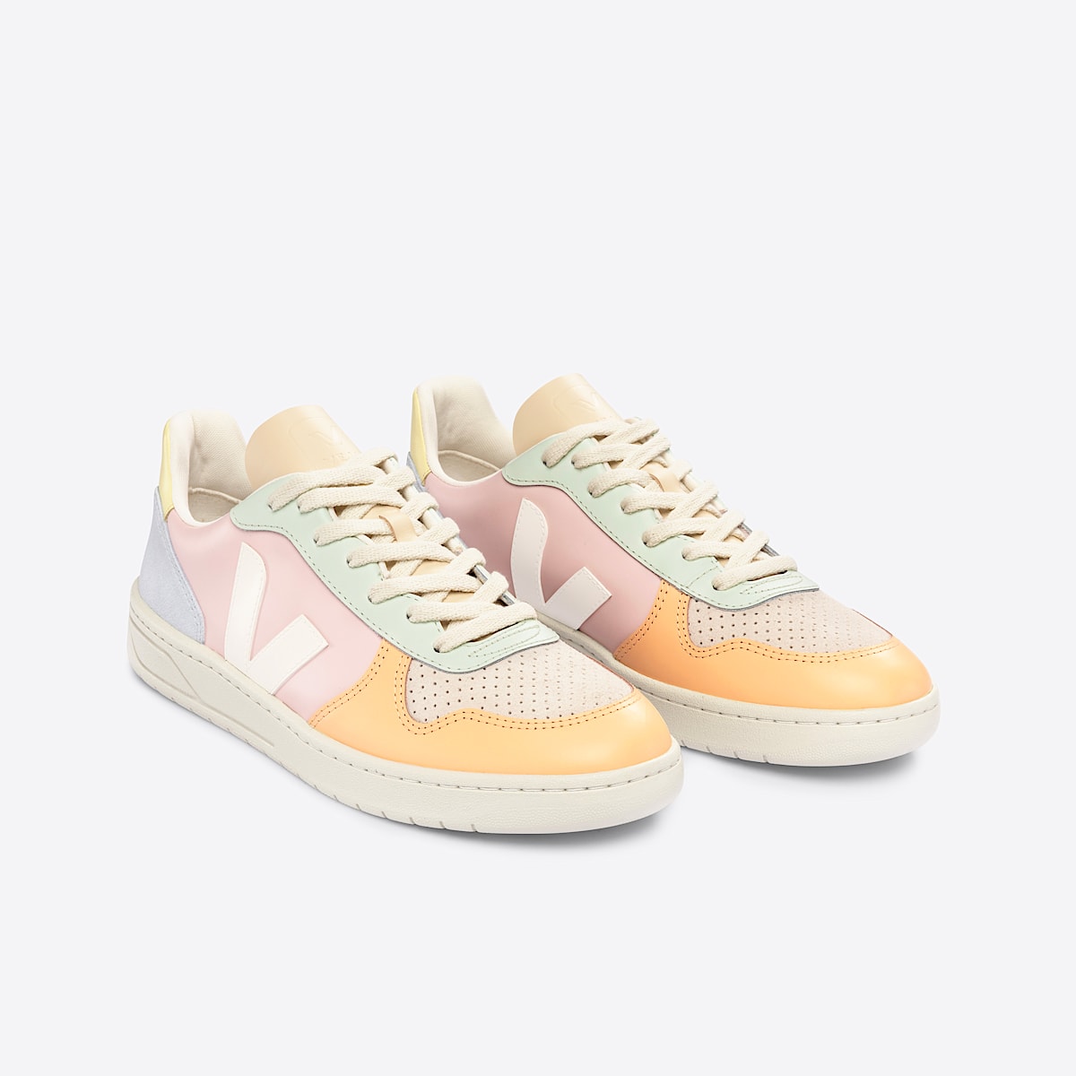 veja sneakers v-10 leather multicolor VX0203199 Top view