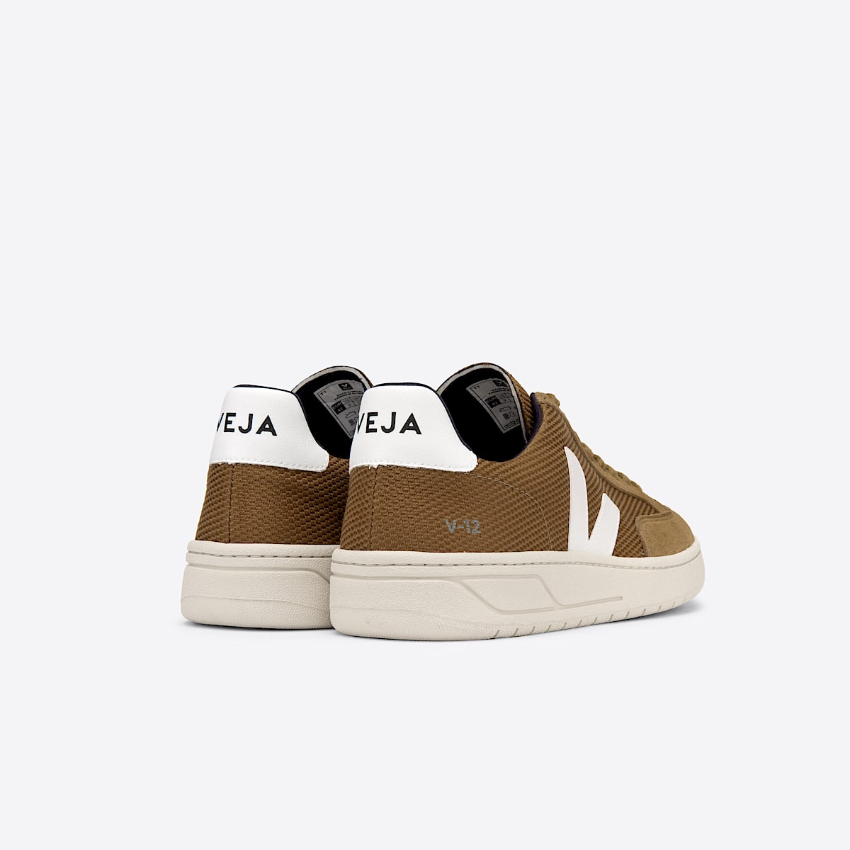 veja sneakers v-12 recycled brown XD0102814 Back view