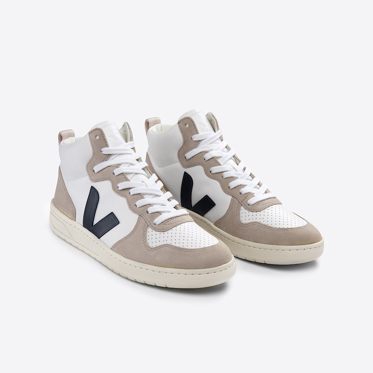 veja sneaker v-15 leder weiss VQ0503116 Top view