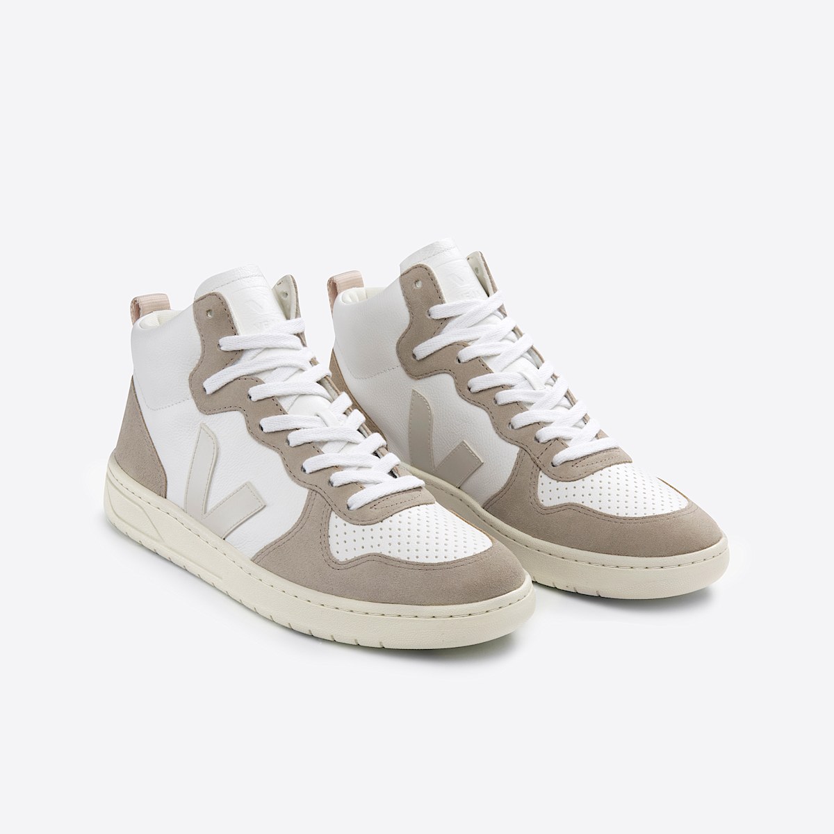 veja baskets v-15 cuir blanc VQ0503109 Top view