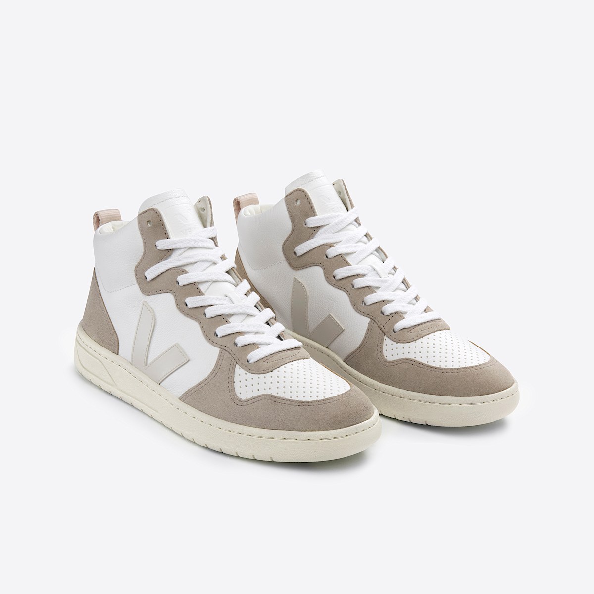 veja sneaker v-15 leder weiss VQ0503109 Top view