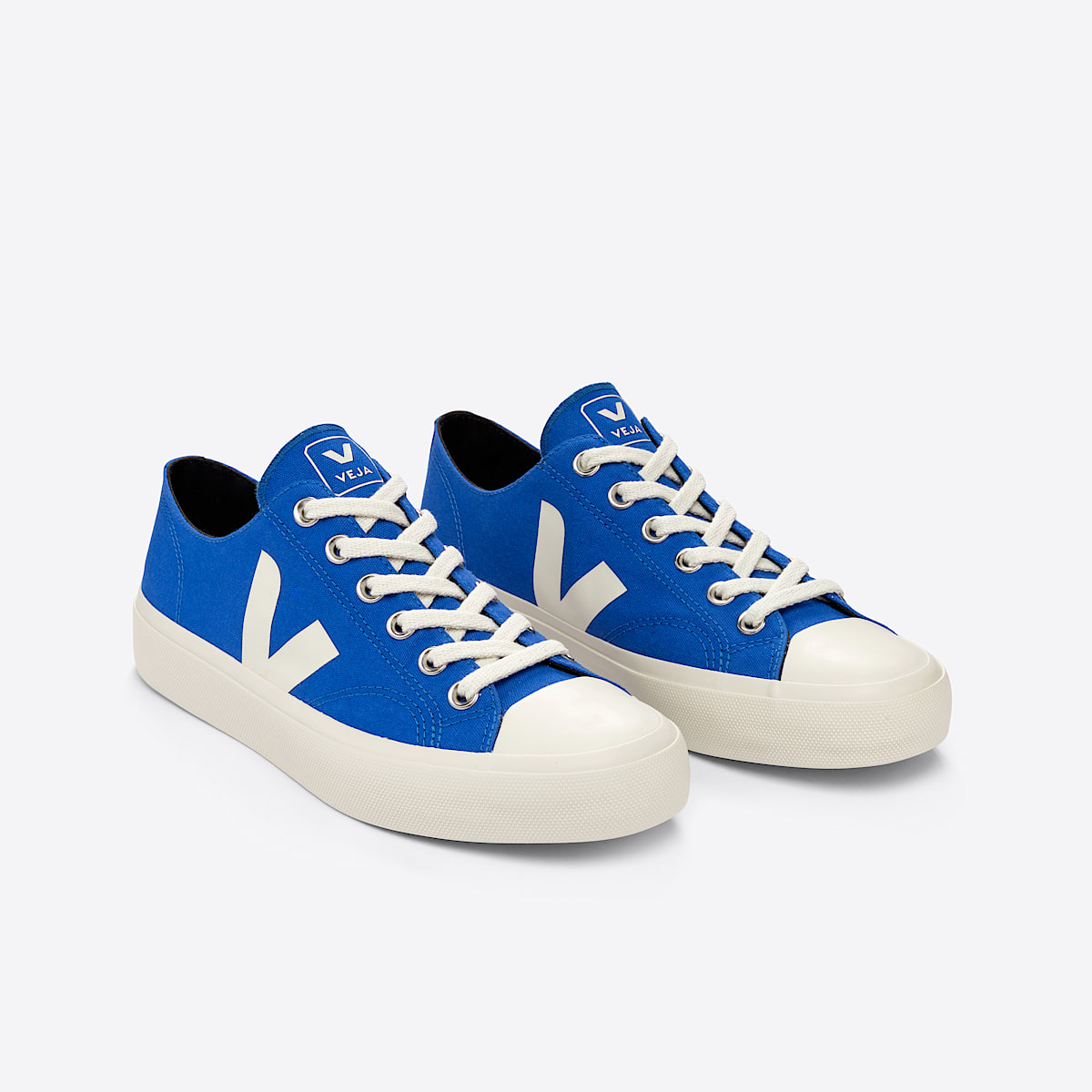 veja sneakers wata-ii-low organic-cotton blue PL0103166 Top view