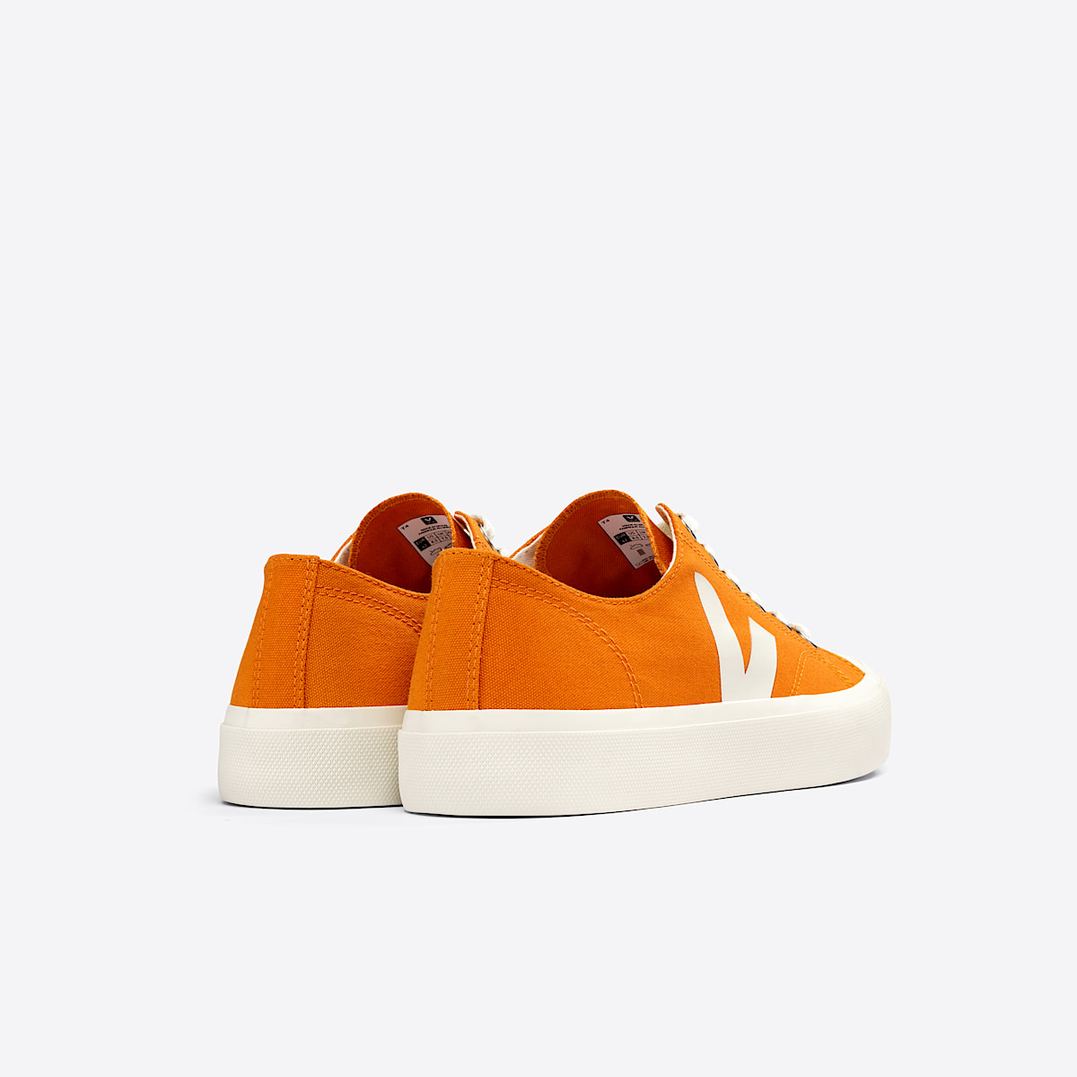 veja sneakers wata-ii-low cotone-biologico arancione PL0103175 Back view