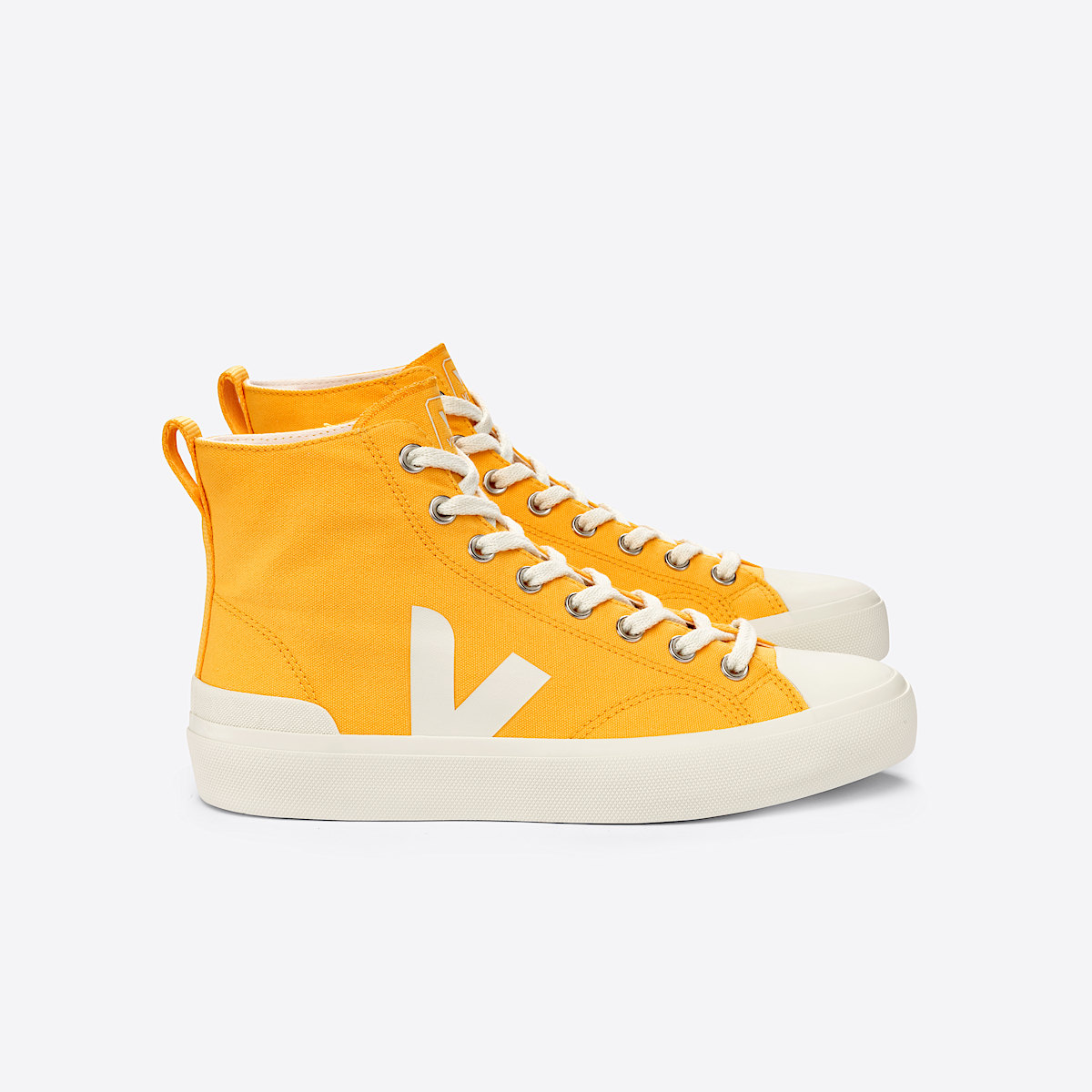 veja baskets wata-ii coton-biologique jaune PA0103167 Lateral view