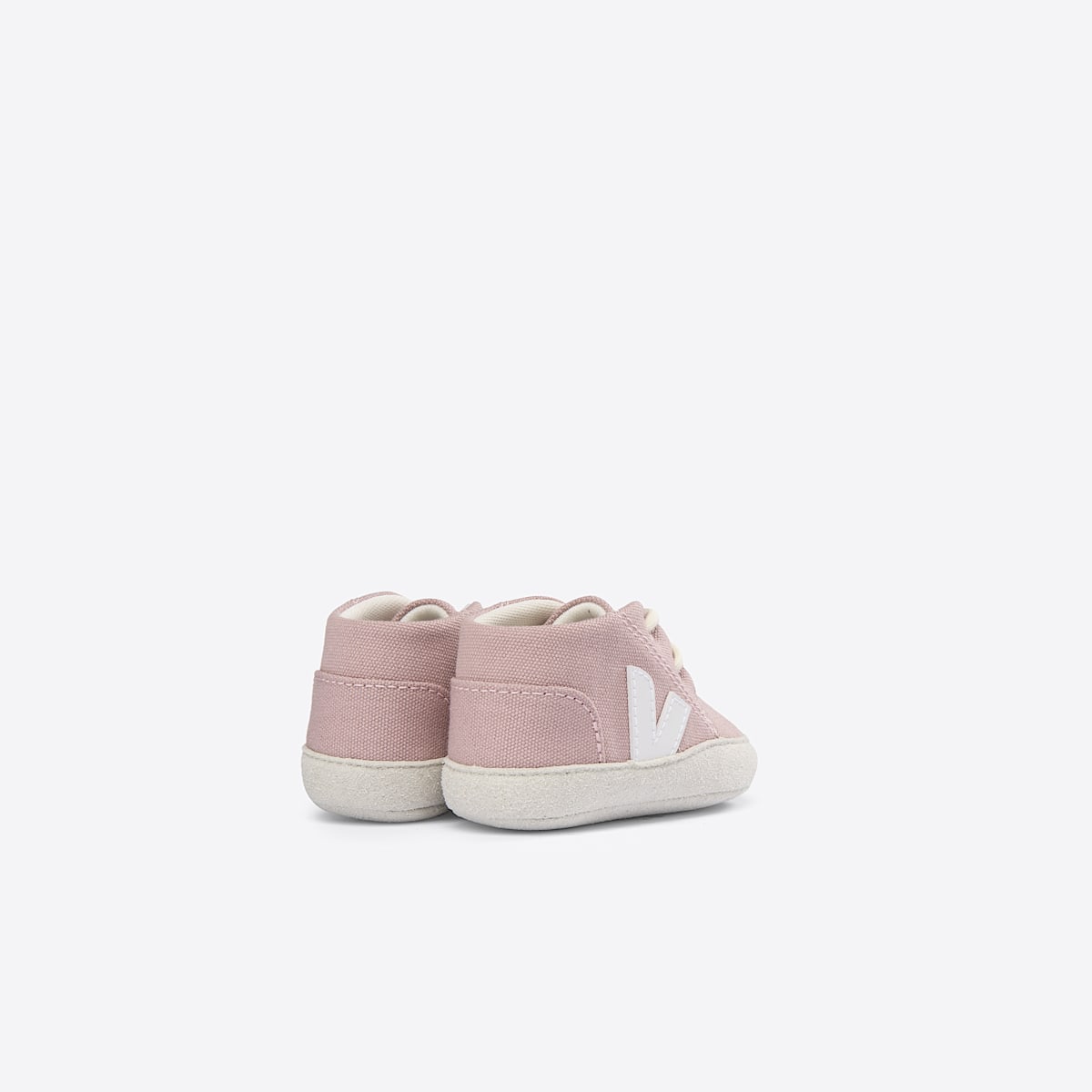 veja sapatilhas baby algodão-orgánico cor-de-rosa BB0103277 Back view
