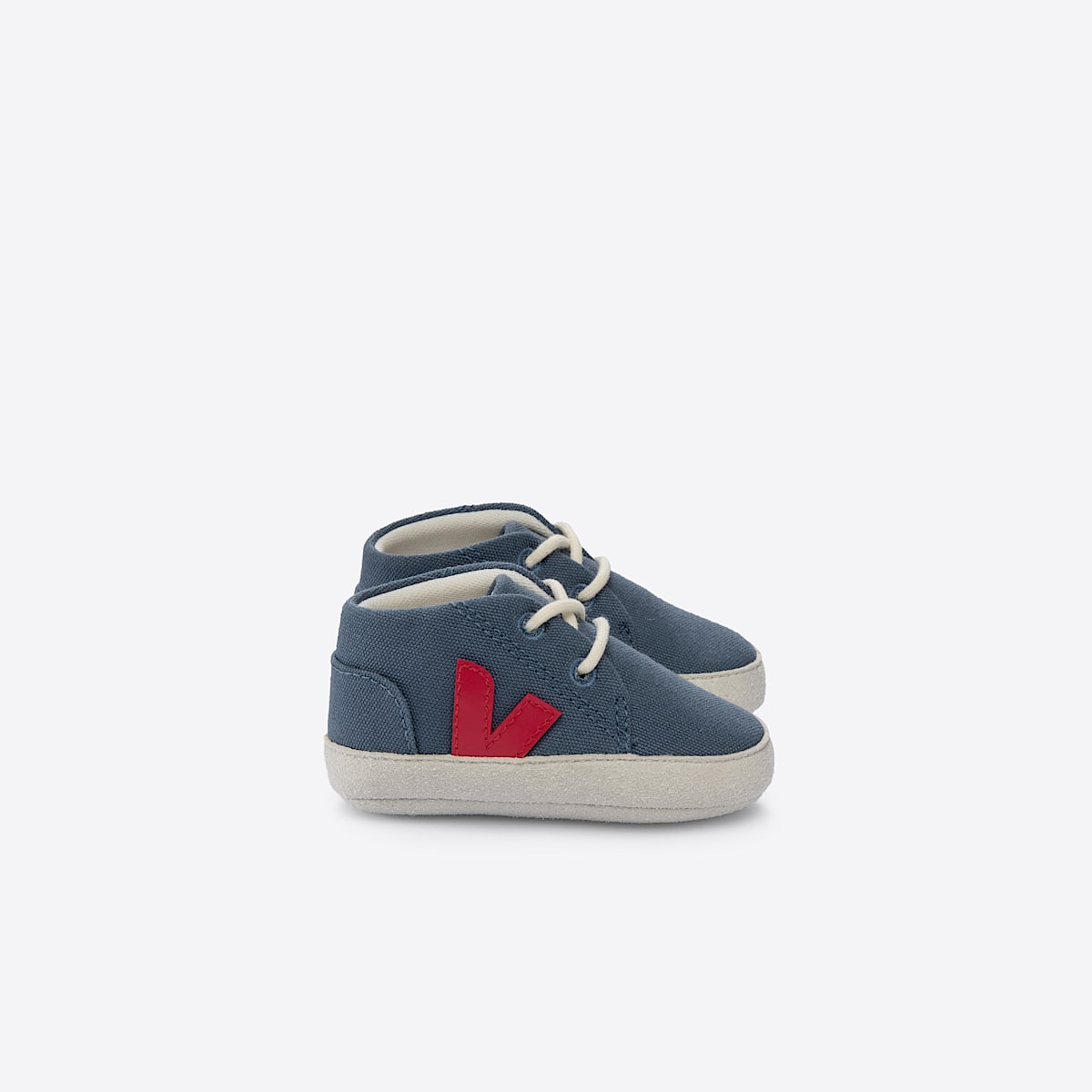 veja sneakers baby organic-cotton blue BB0103262 Lateral view