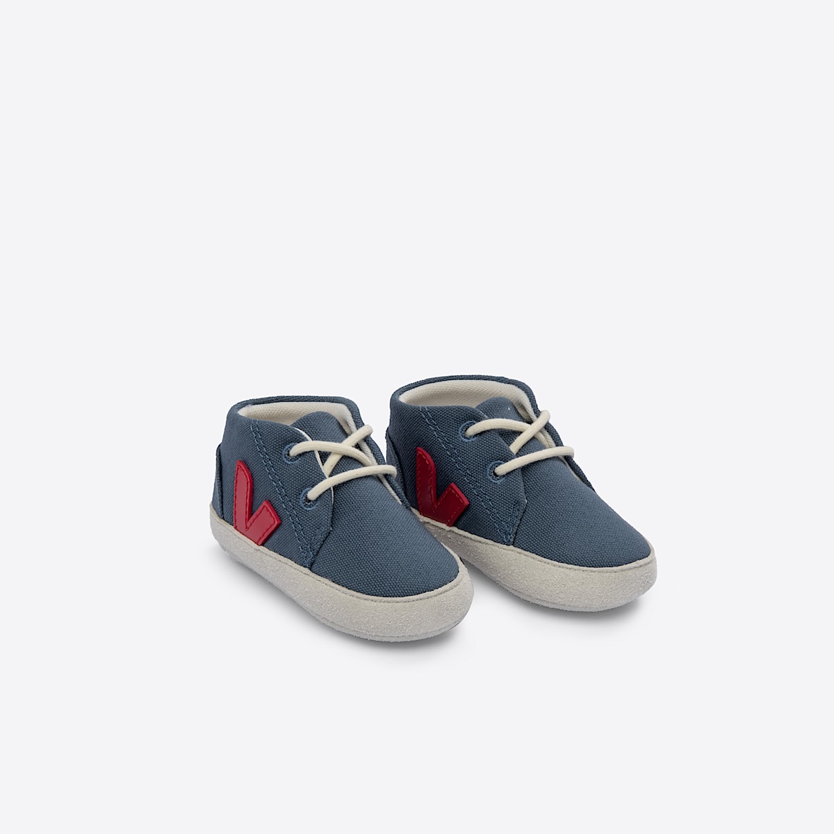 veja sapatilhas baby algodão-orgánico azul BB0103262 Top view