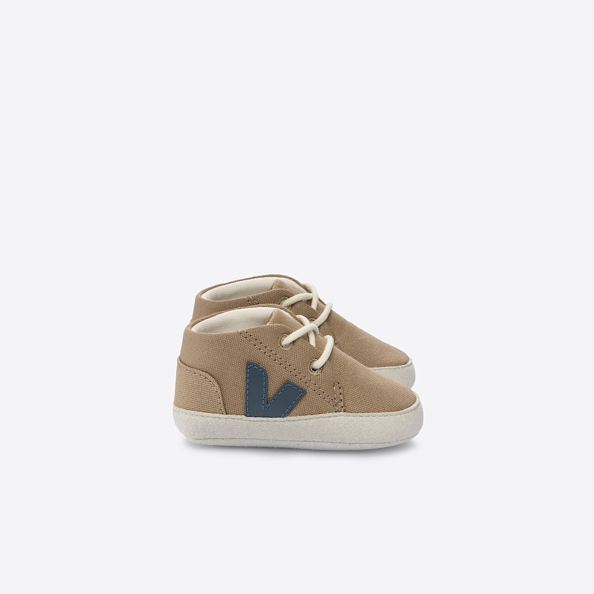 veja sneakers baby organic-cotton blue BB0103258 Lateral view