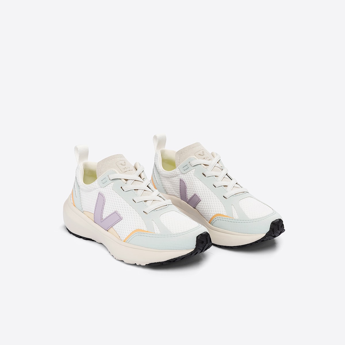 veja baskets small-canary-light recyclé blanc YL1803242 Top view