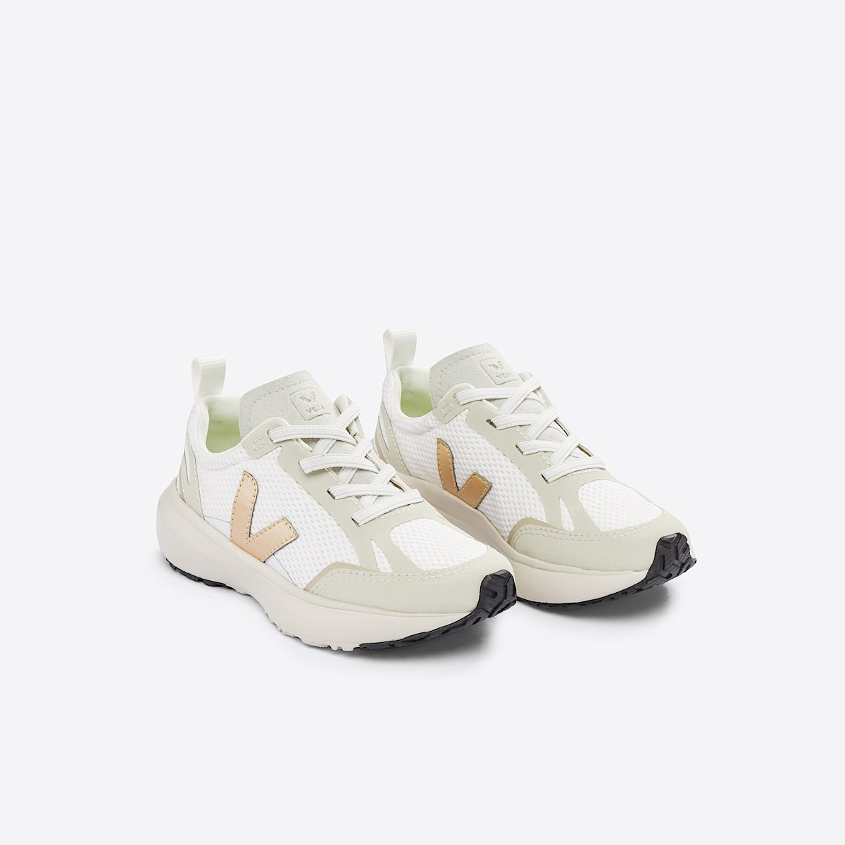 veja baskets small-canary-light recyclé blanc YL1803235 Top view