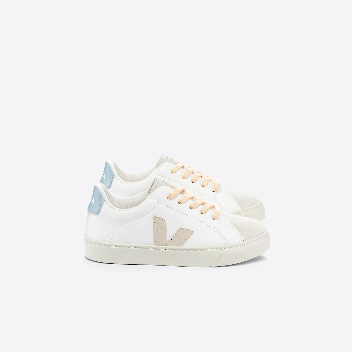 veja baskets small-esplar-laces cuir blanc RS0502994 Lateral view