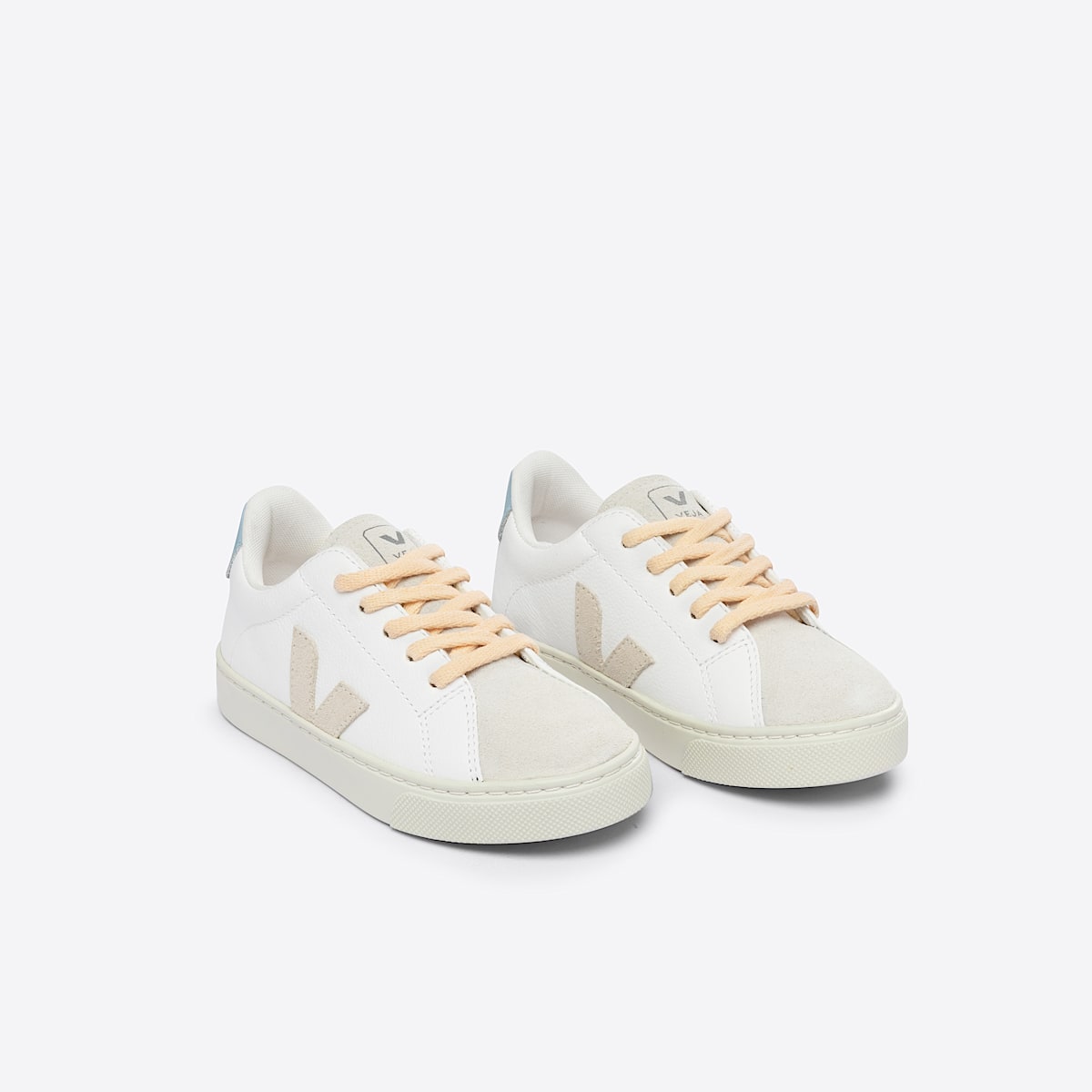 veja baskets small-esplar-laces cuir blanc RS0502994 Top view