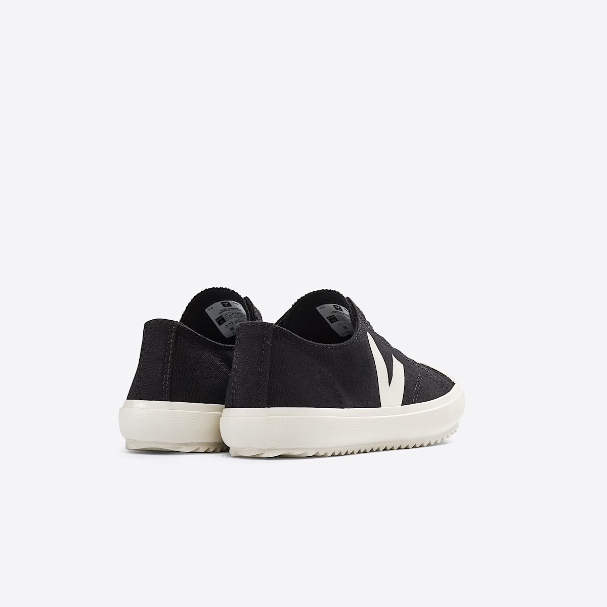 veja sneakers small-flip-el organic-cotton black FL0101397 Back view